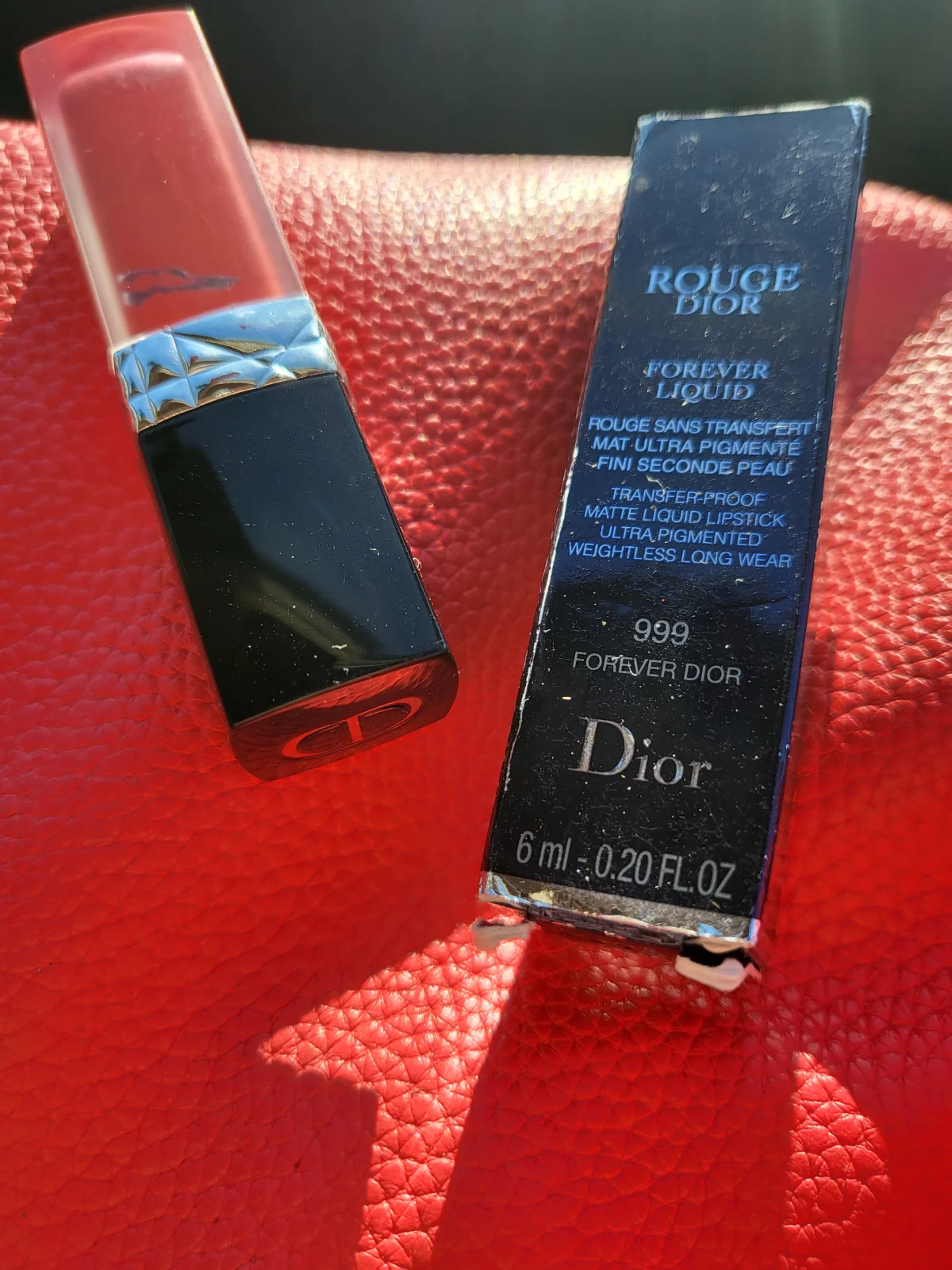 Dior Vloeibare Transfer Proof Lipstick Dior - Rouge Dior Forever Liquid Rouge À Lèvres Liquide Sans Transfert HEALTHY PEACH - before review image