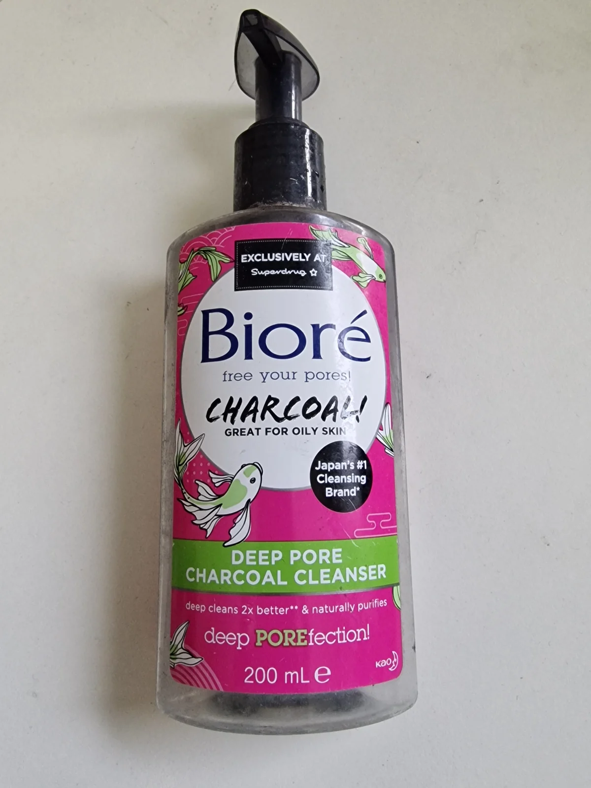 Biore Deep Pore Charcoal Cleanser - review image