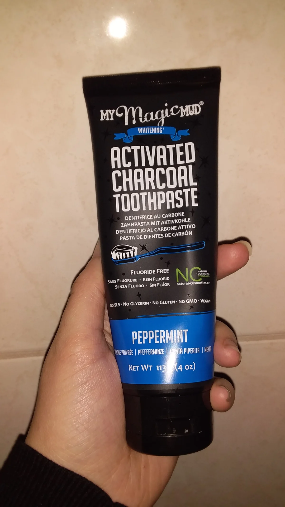 Activated Carbon Tandpasta (Charcoal Toothpaste Peppermint) - review image