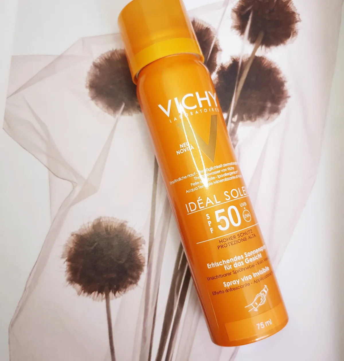 Soleil Frisse Gezichtsmist SPF50 Gevoelige Huid Sprayfles 75ml - review image