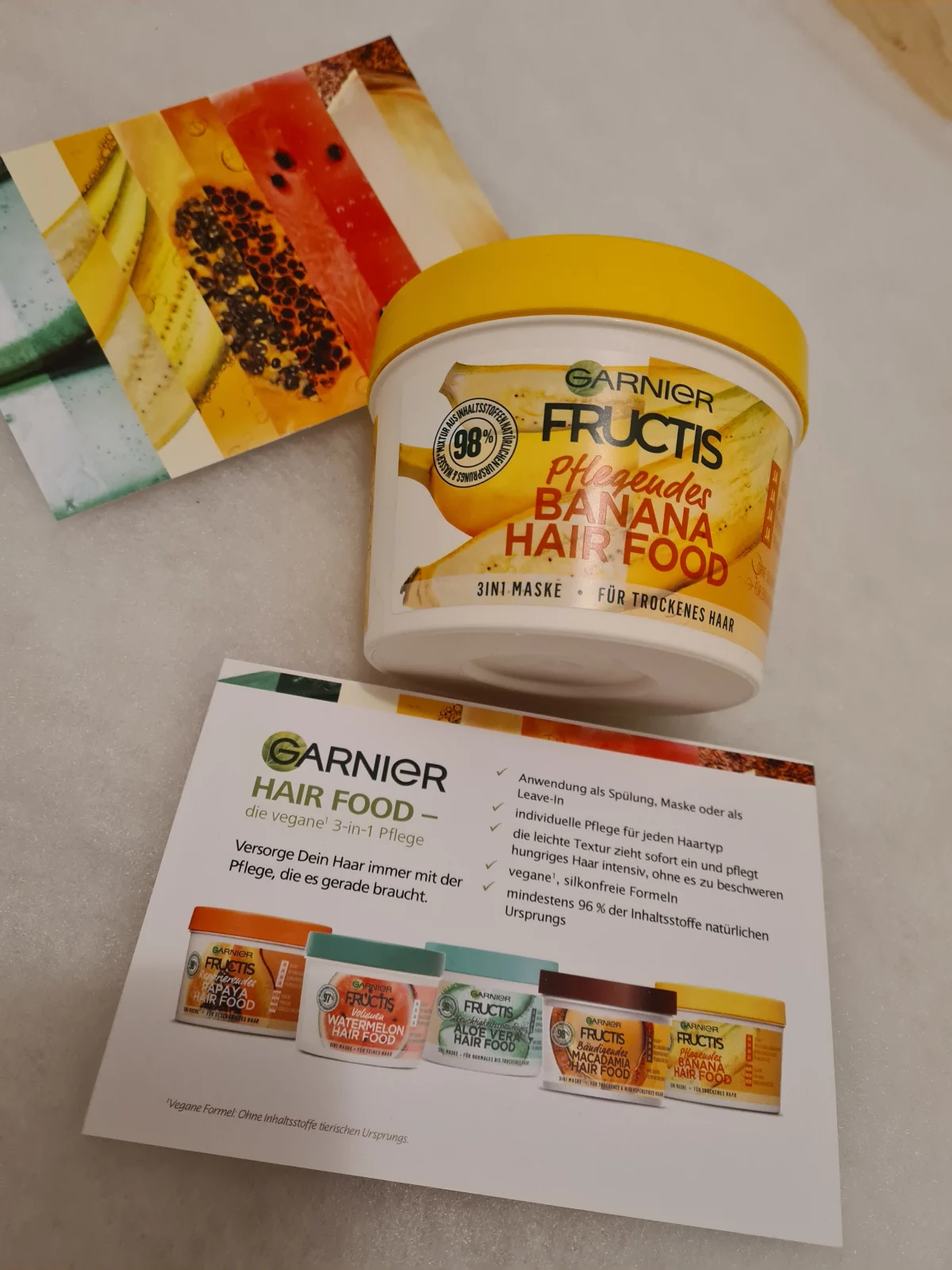 Garnier Fructis Haarvoeding 3 potjes van 390 ml - Totaal: 1170 ml - Banaan - review image