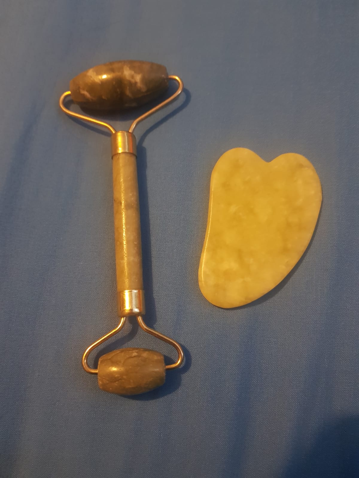 Facial Massager Jade Roller met Gua Sha Set - review image