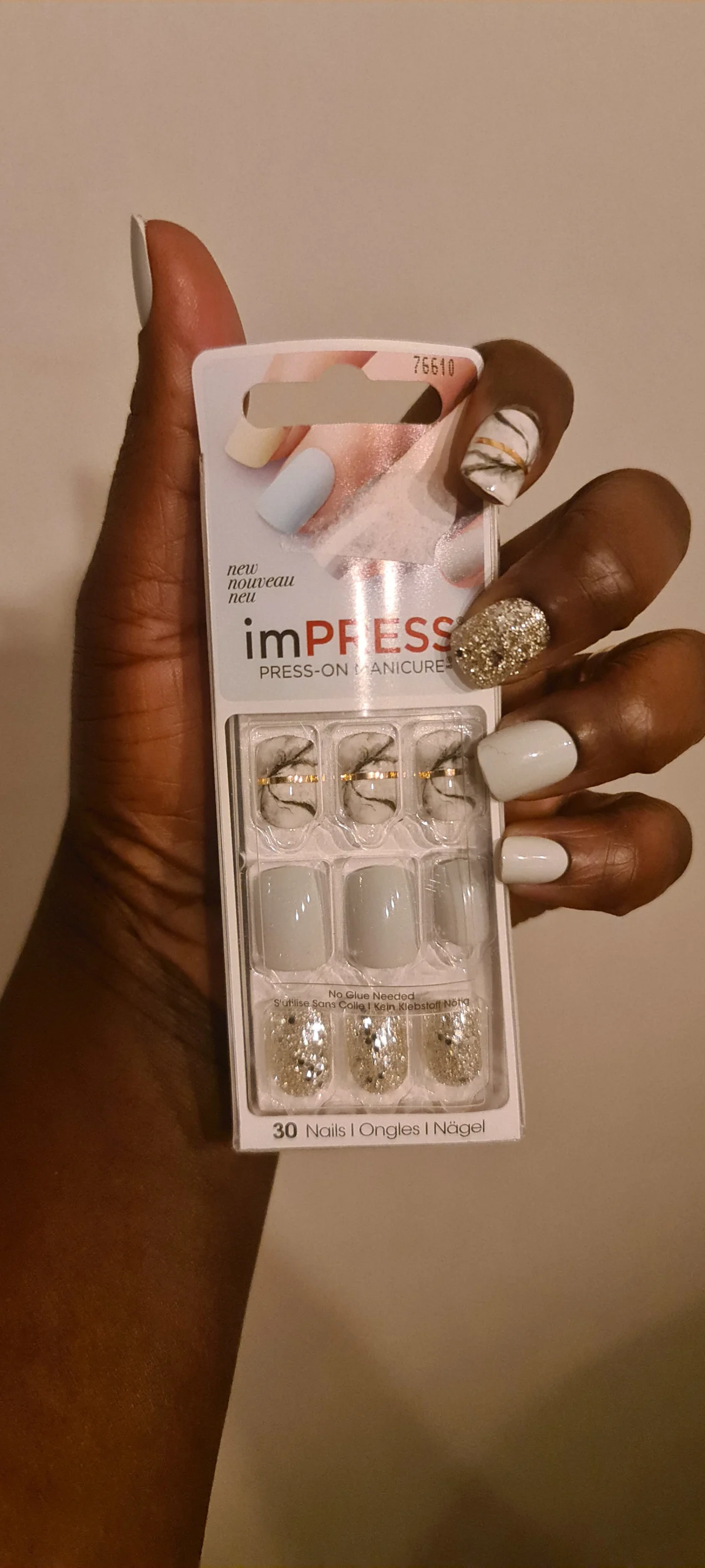 Kiss imPRESS Press-on Manicure Yeah Boy- Kunstnagels - Nagels - Press on nails - Plaknagels - Nepnagels - 30 stuks - Beste Kwaliteit - review image