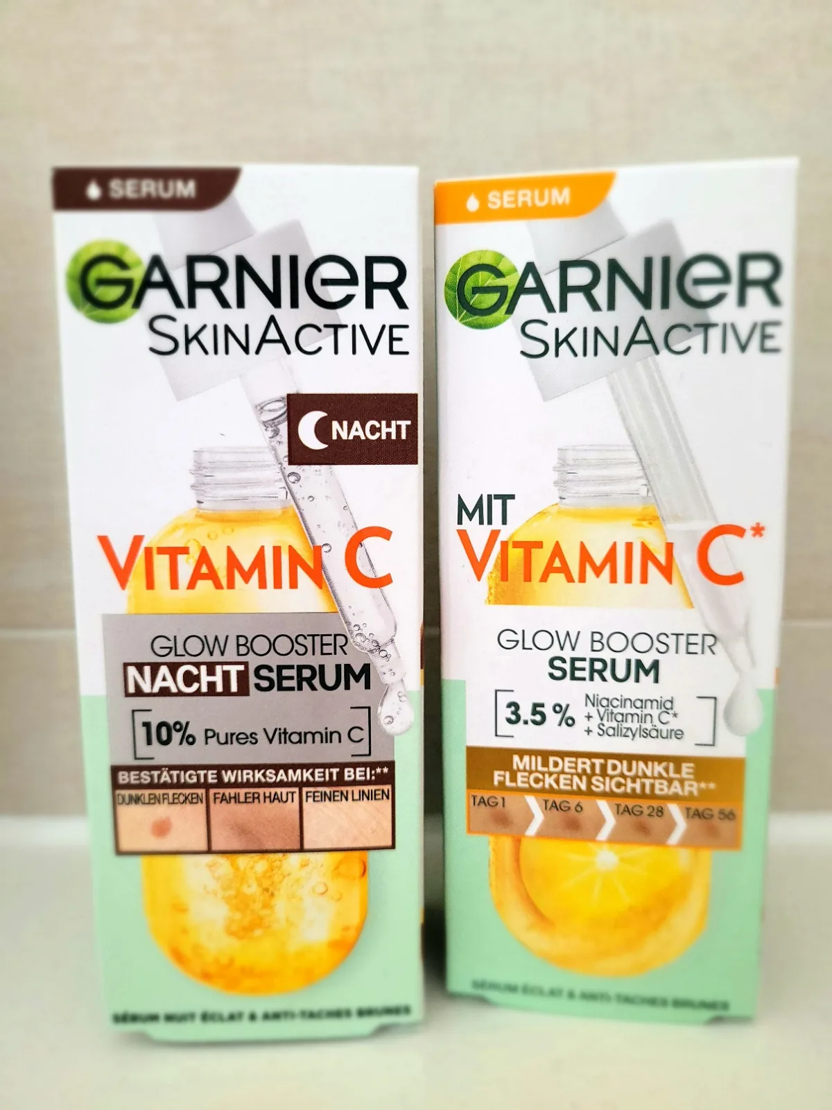 Garnier SkinActive Vitamine C* Anti-Pigmentvlekken Serum - Niacinamide en Salicylzuur - 30ml - review image