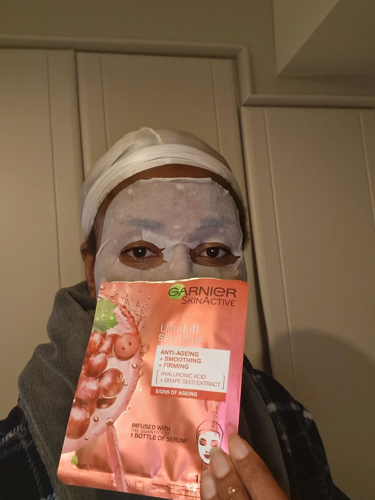 Garnier Ultralift Anti Ageing Radiance Boosting Face Sheet Mask 28g - review image