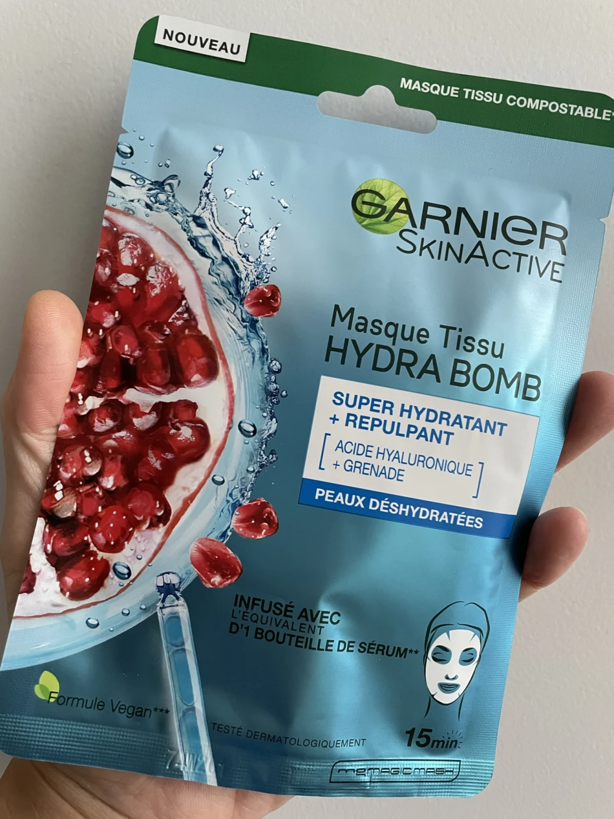 Garnier SkinActive - Hydra Bomb Sheet Masker met Granaatappel - Gezichtsmasker - 20 Stuks - Voordeelverpakking - review image