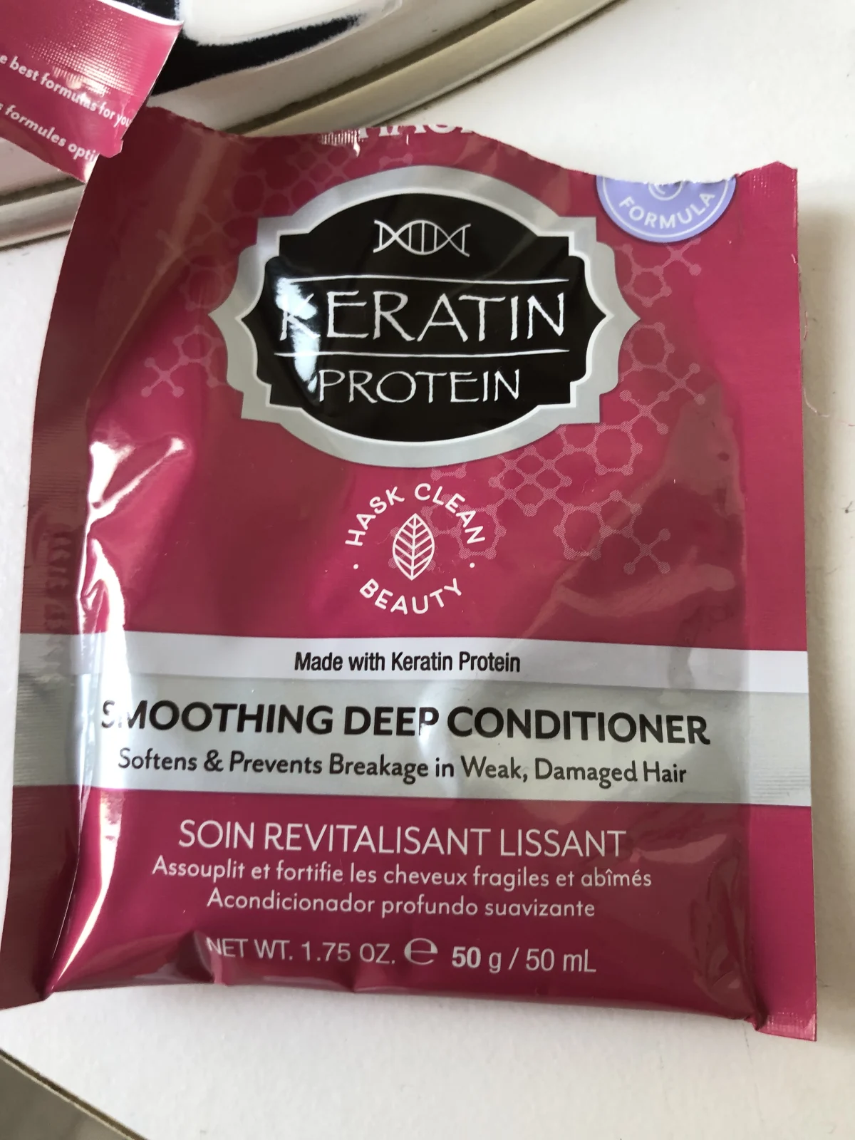 Hask Keratin Protein Smoothing Deep Conditioner Packet - review image