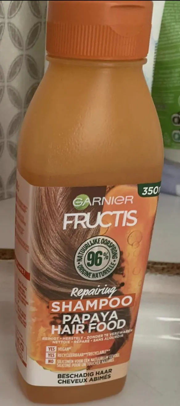 Garnier Fructis Repairing Papaya Hair Food Shampoo 350 ml - review image