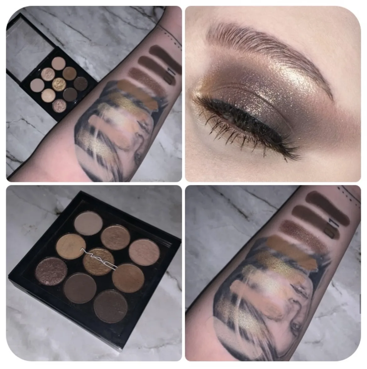 Eye Shadow x 9: Amber Times Nine - before review image