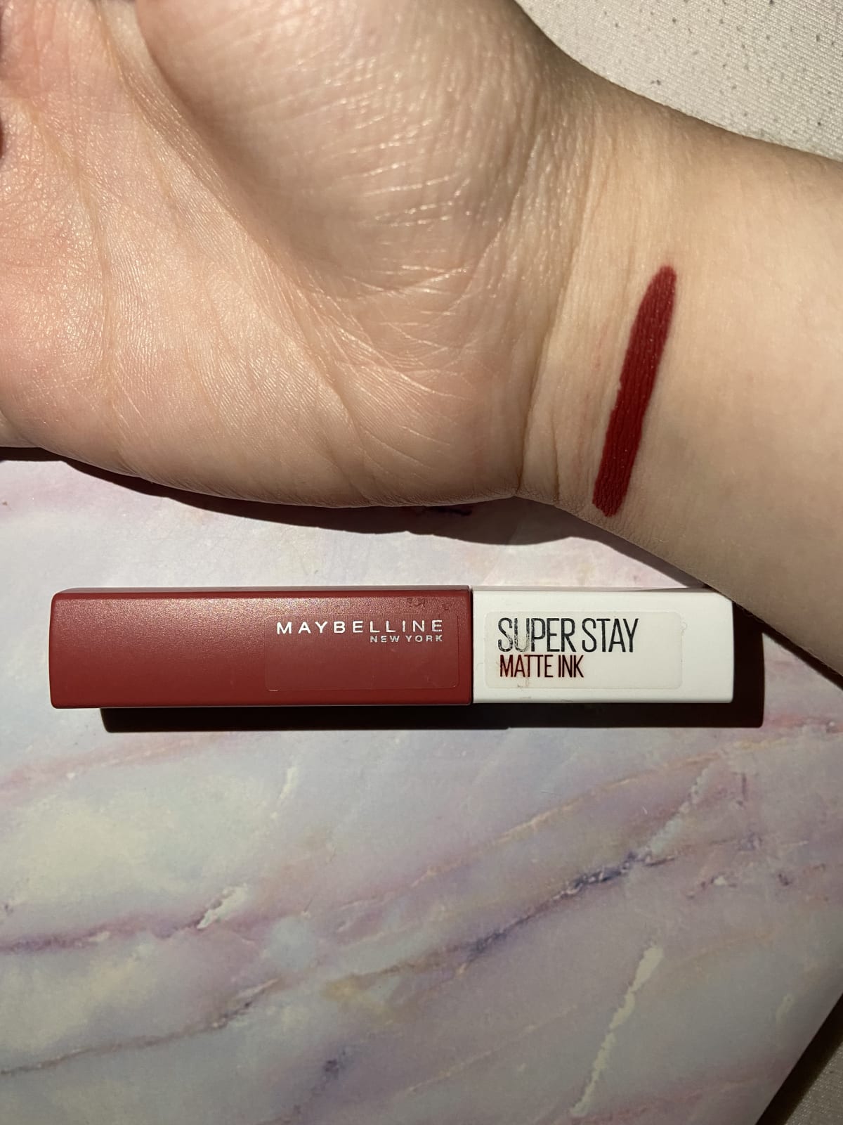 Lippenstift Superstay Ink Maybelline 40 Laugh Louder - review image