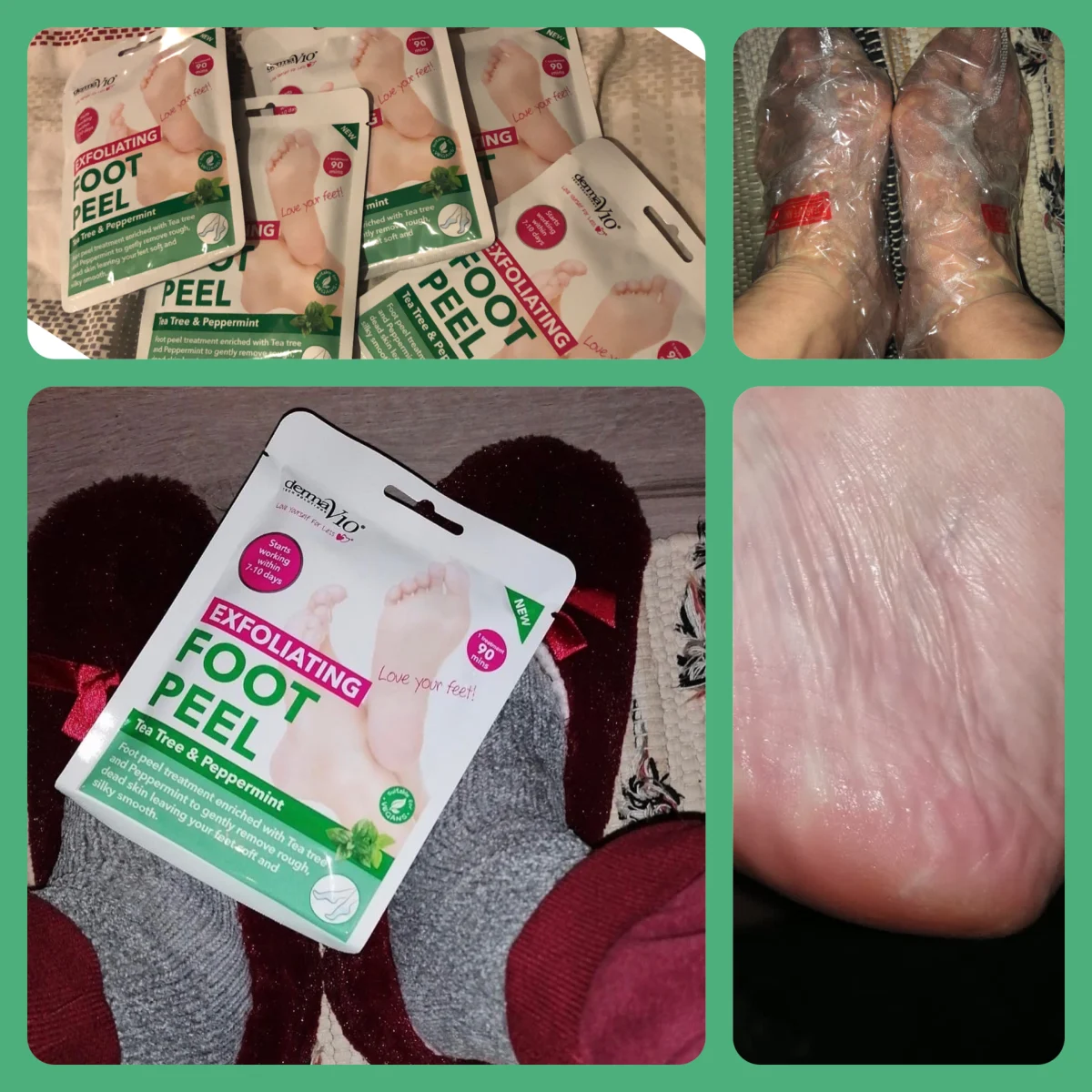 Exfoliating Foot Peel Tea Tree & Peppermint - review image