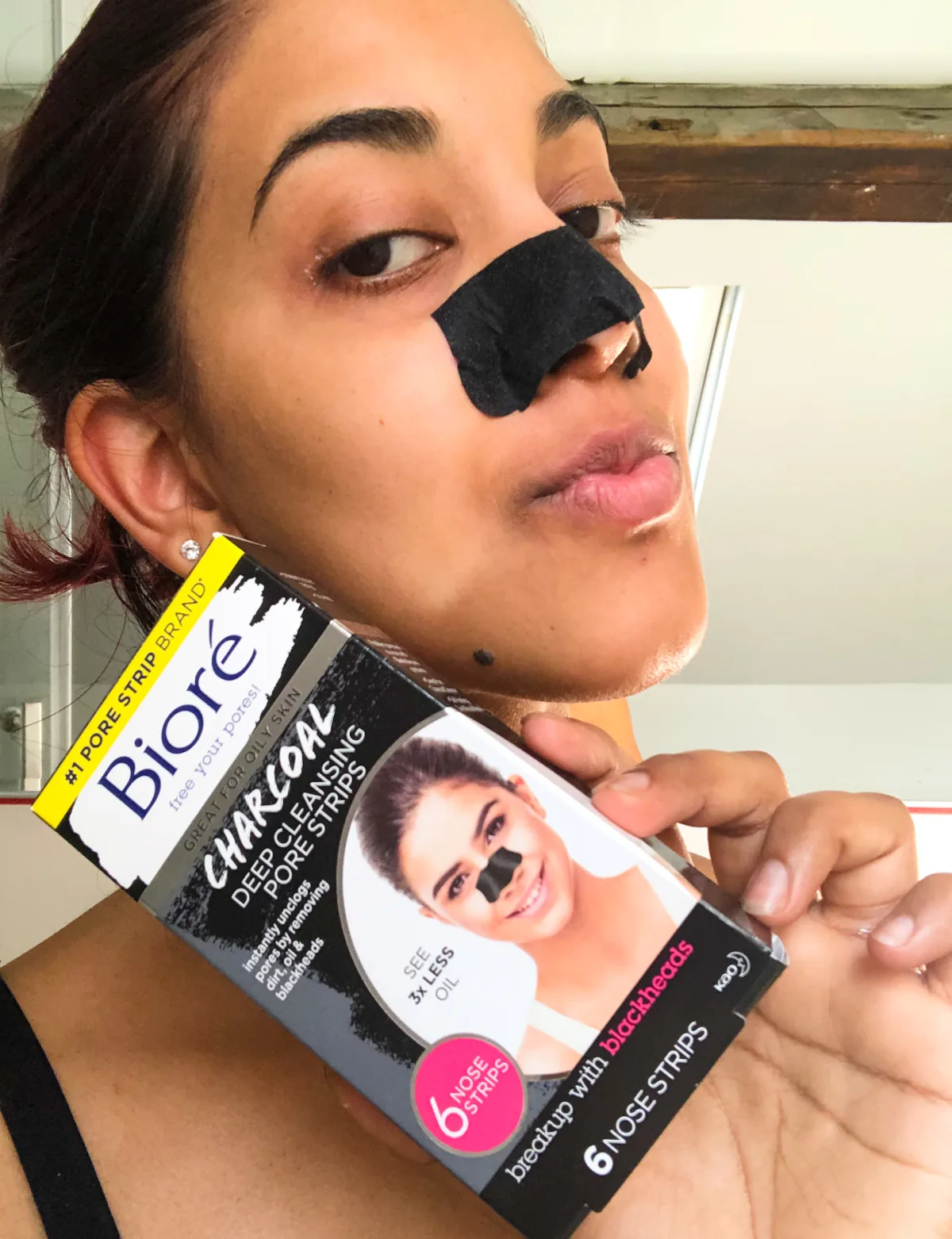 Biore Deep Cleansing Charcoal Pore Strips 6 Nose Strips - review image