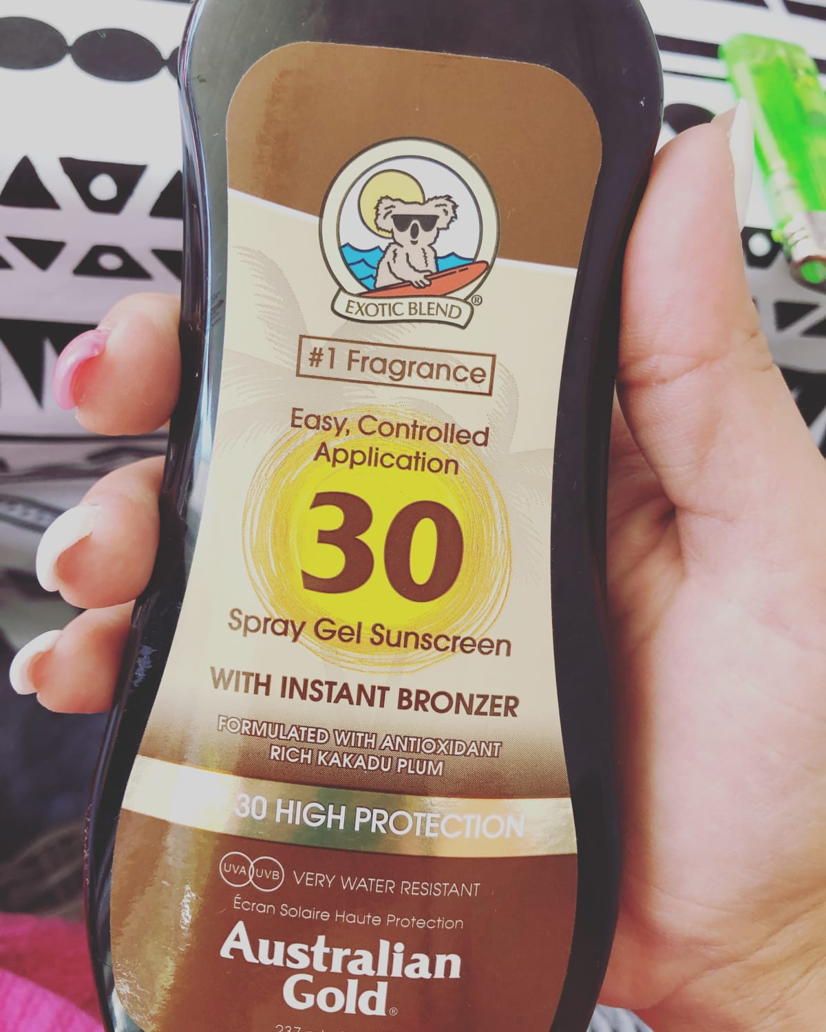 Australian Gold - SPF 30 Spray Gel met Bronzer - review image