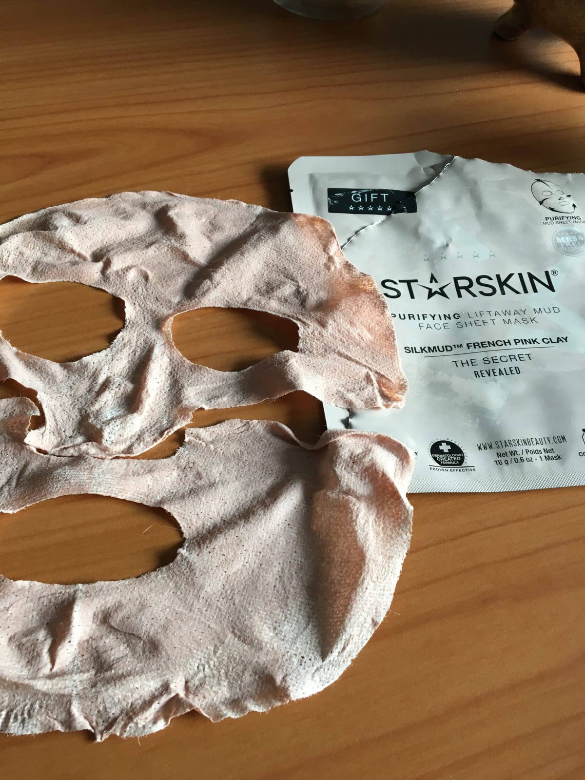 STARSKIN&reg; SILKMUD&trade; Pink French Clay Purifying Liftaway Mud Face Sheet Mask - review image