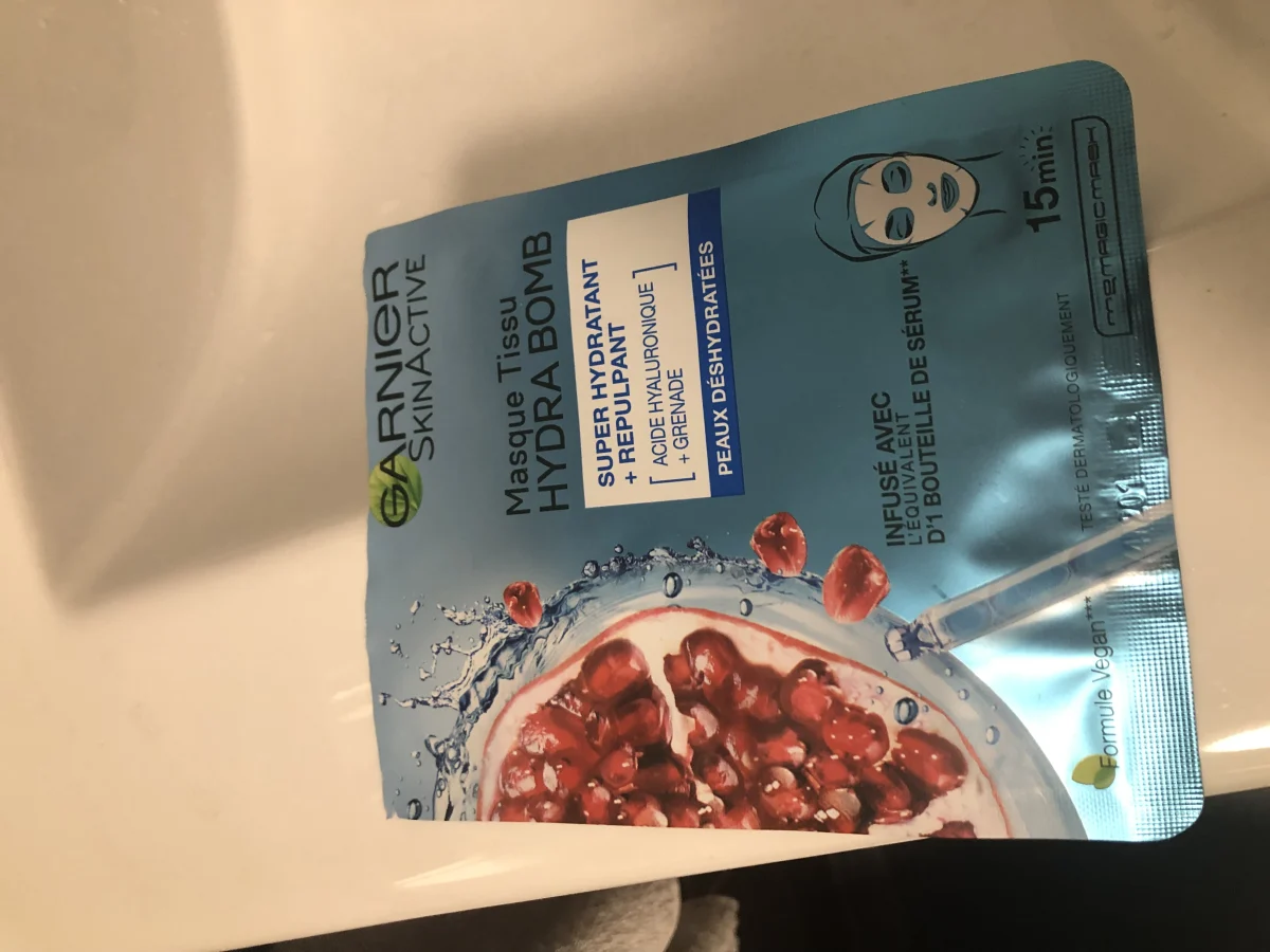 Garnier SkinActive - Hydra Bomb Sheet Masker met Granaatappel - Gezichtsmasker - 20 Stuks - Voordeelverpakking - review image