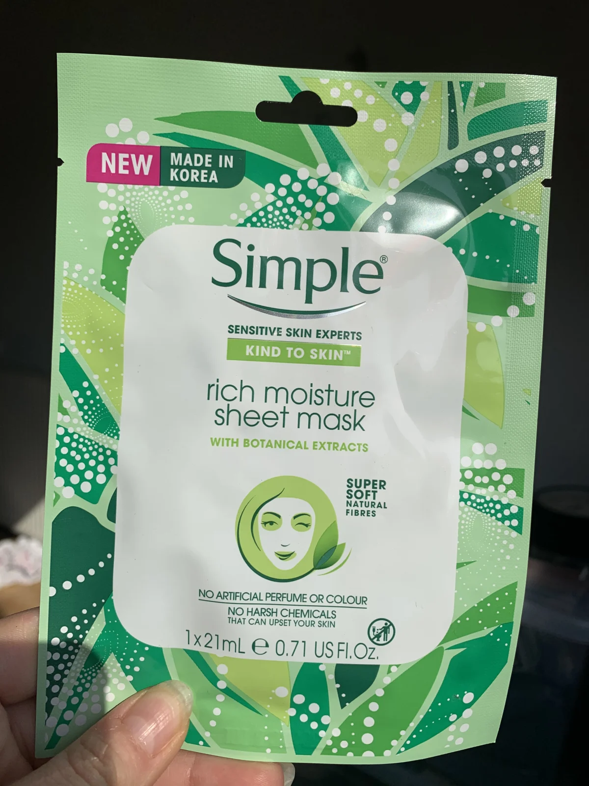 Simple Rich Moisture Sheet Masker - review image