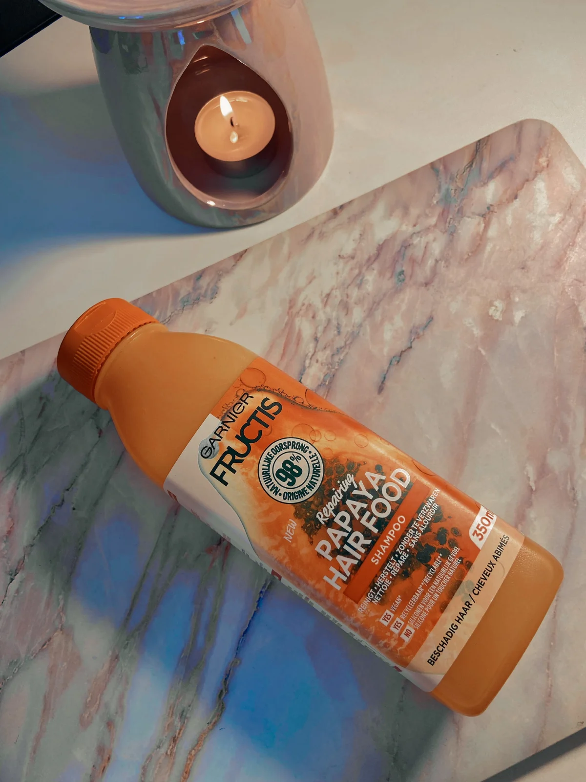 Garnier Fructis Repairing Papaya Hair Food Shampoo 350 ml - review image