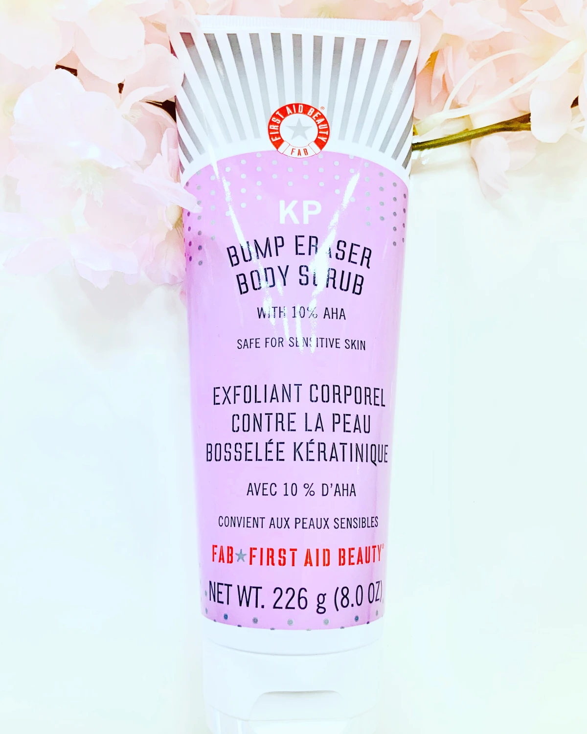 First Aid Beauty Body Bundle KP Bump Eraser Body Scrub with 10% AHA 226ml and KP Smoothing Body Lotion with 10% AHA 170g - review image