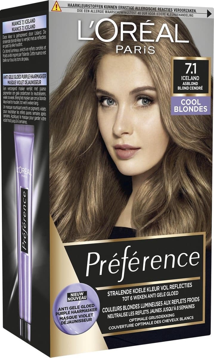 L'Oréal Preference Haarkleuring 07 Vienne - Midden Blond + Magic Retouch Uitgroeispray Middenblond 75 ml Pakket - review image