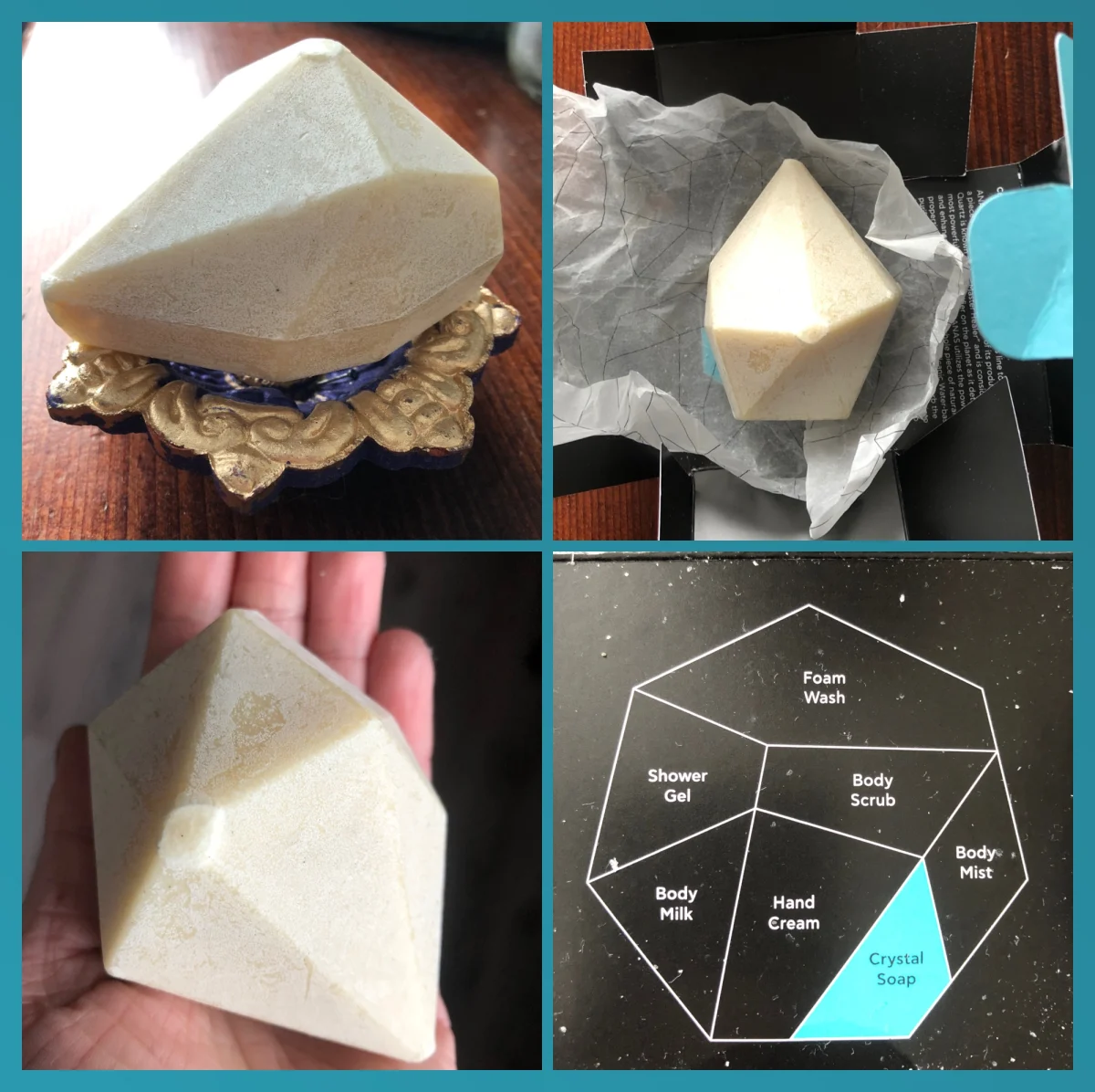 ANAS Crystal Soap - 125 GRAM - Zeep - Kristal - Edelsteen - Bergkristal - Vegan - Holistische Zeep - Werkt kalmerend - review image