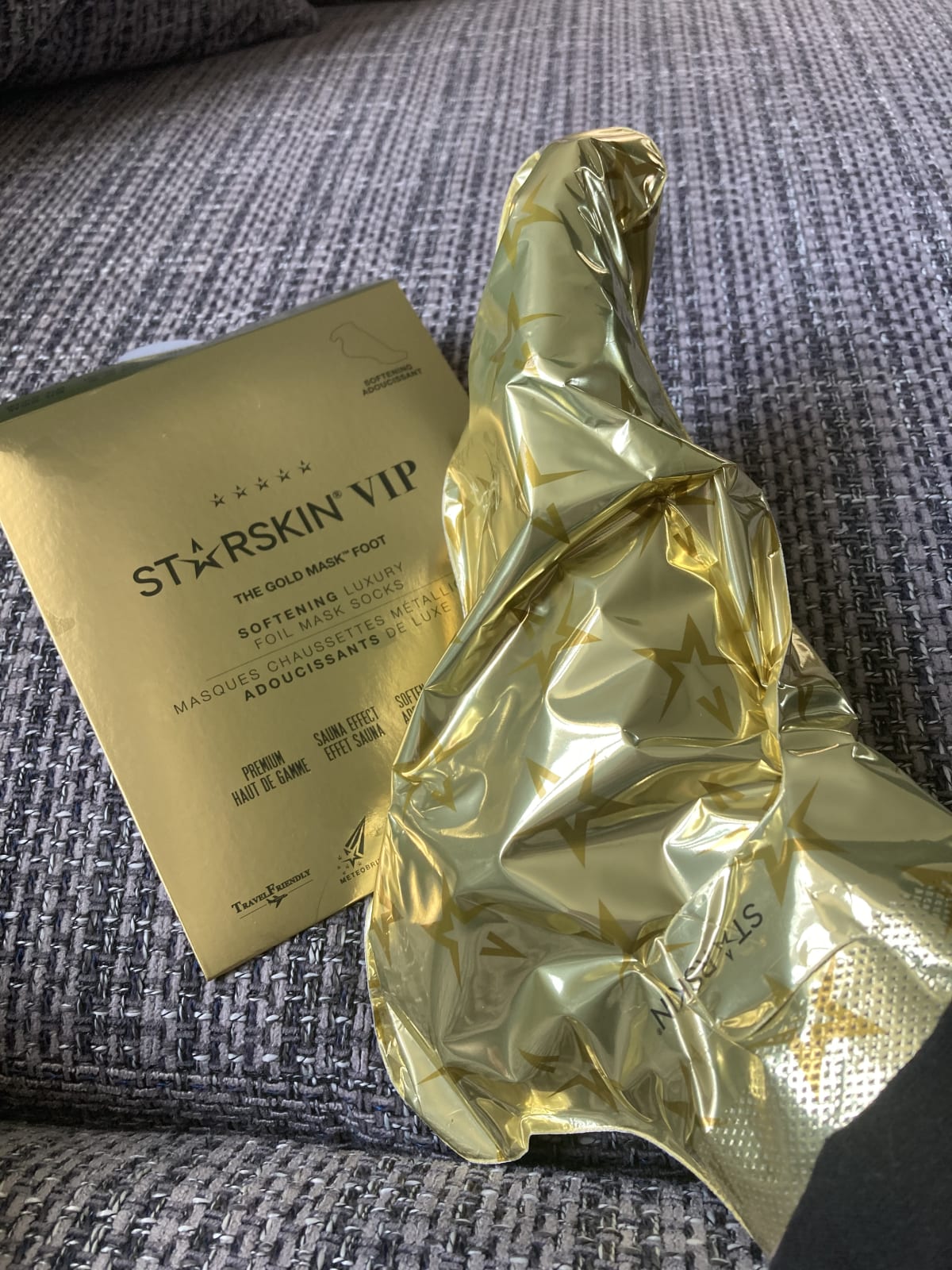 STARSKIN VIP GOLD Foot Mask voetmasker - voet creme - eelt verzorging - review image