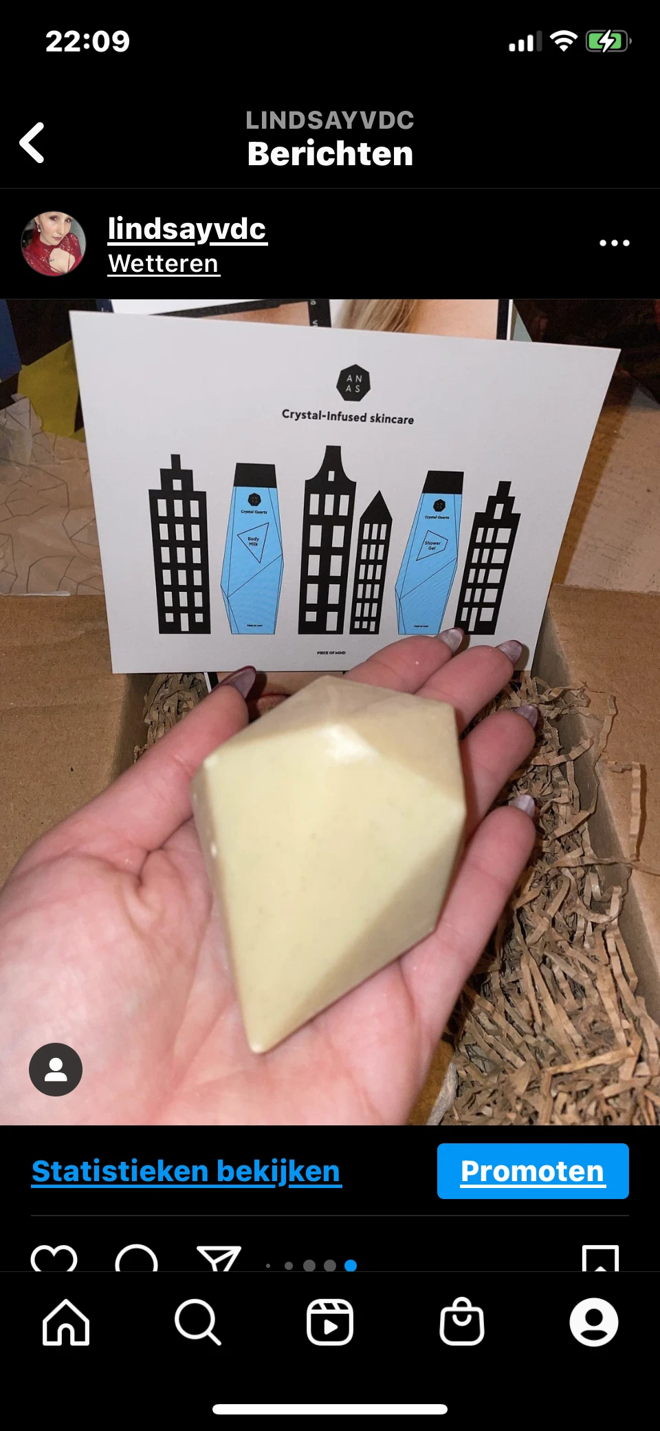 ANAS Crystal Soap - 125 GRAM - Zeep - Kristal - Edelsteen - Bergkristal - Vegan - Holistische Zeep - Werkt kalmerend - review image