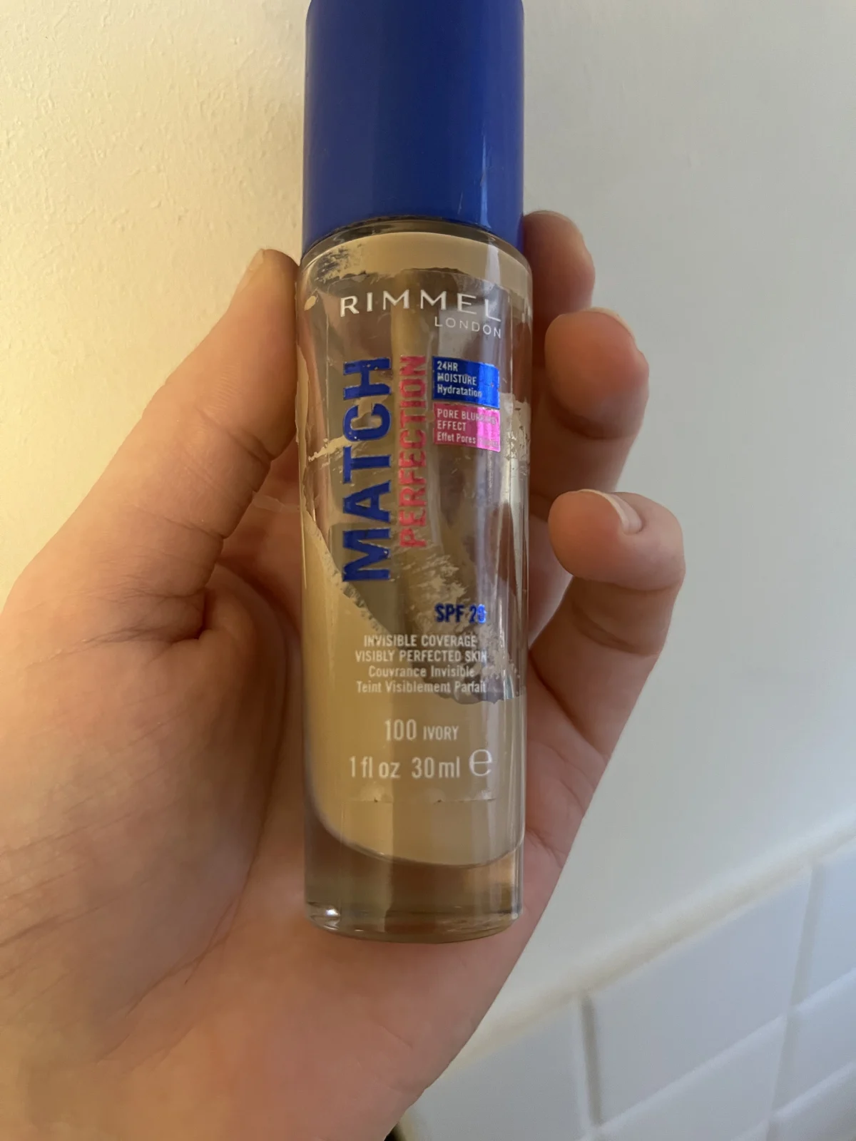 Rimmel London Match Perfection Foundation - 100 Ivory - Beige - review image