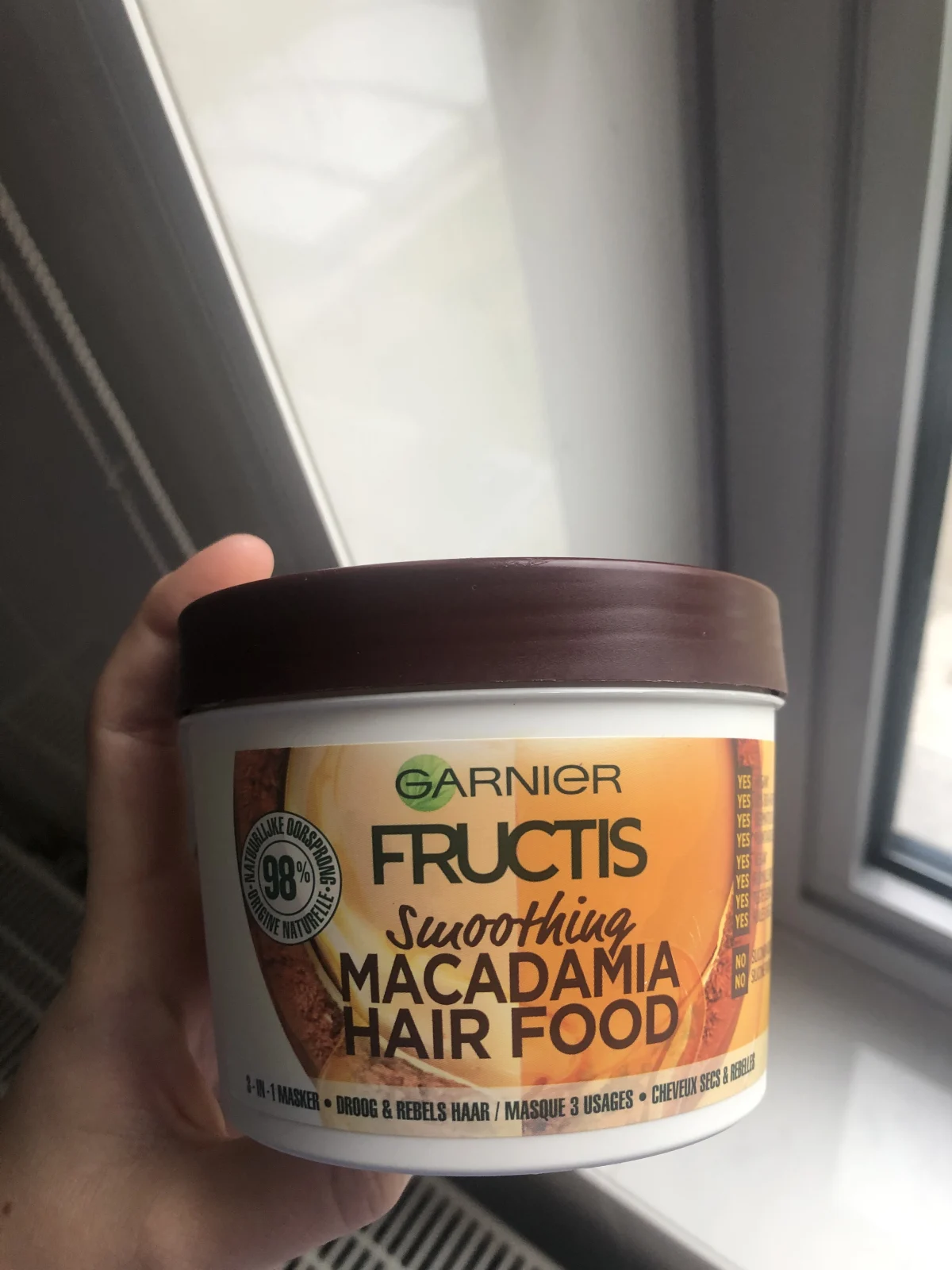 Garnier Fructis Hairfood Macadamia -Masker 390ML - review image