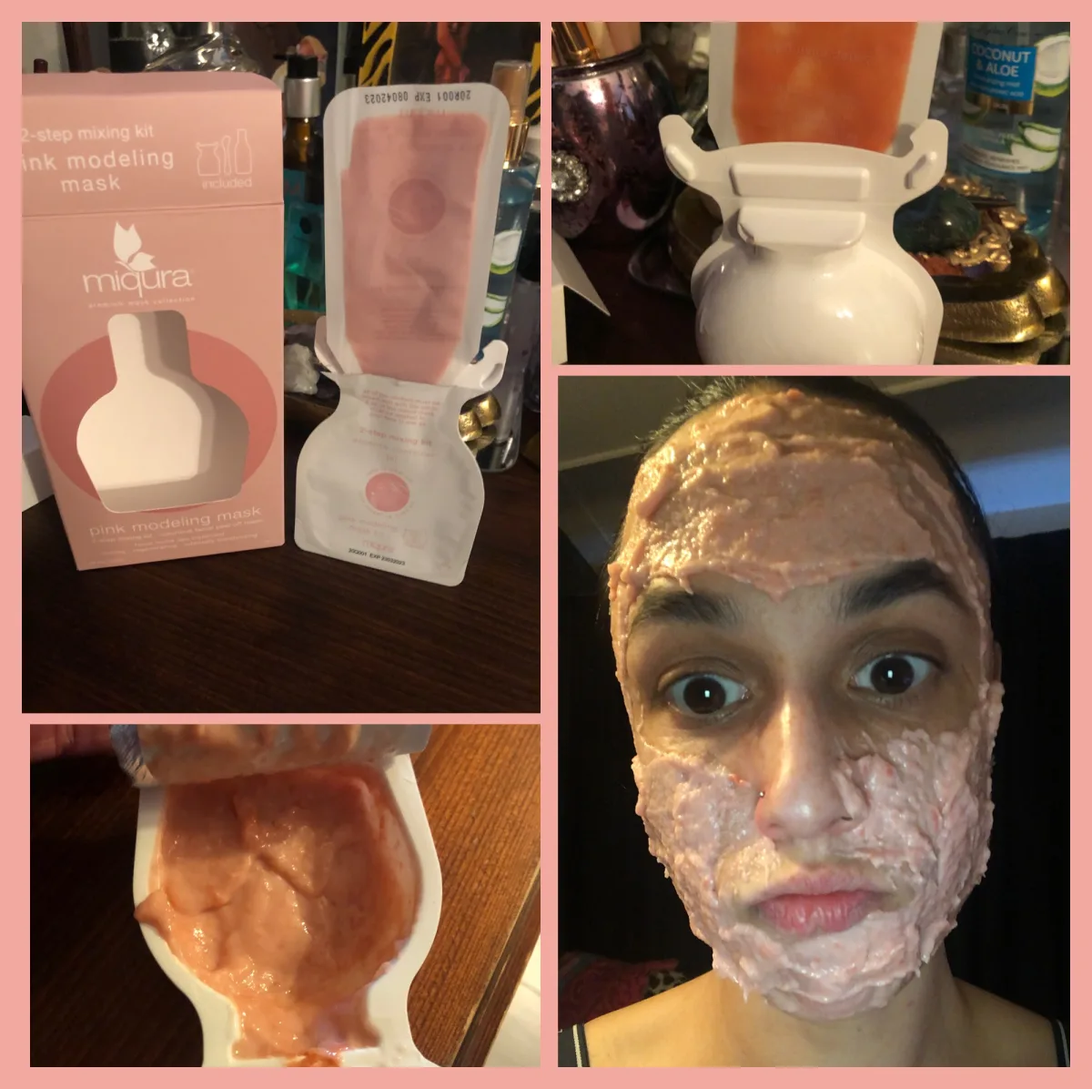 Pink Modeling Mask - review image