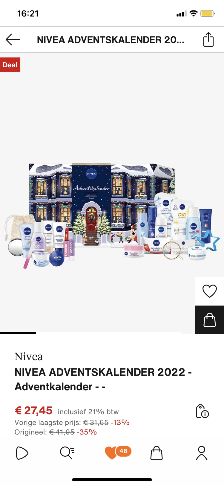 Nivea Advent Kalender 2020 - review image