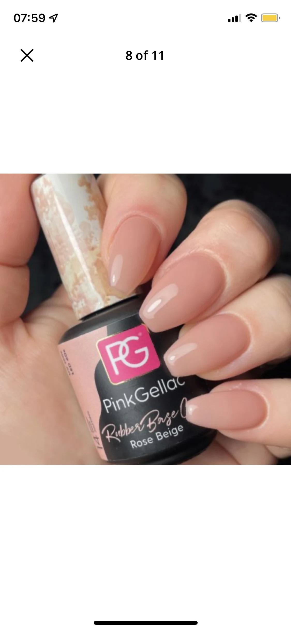 Pink Gellac 166 Vintage Nude - Gel Nagellak - review image