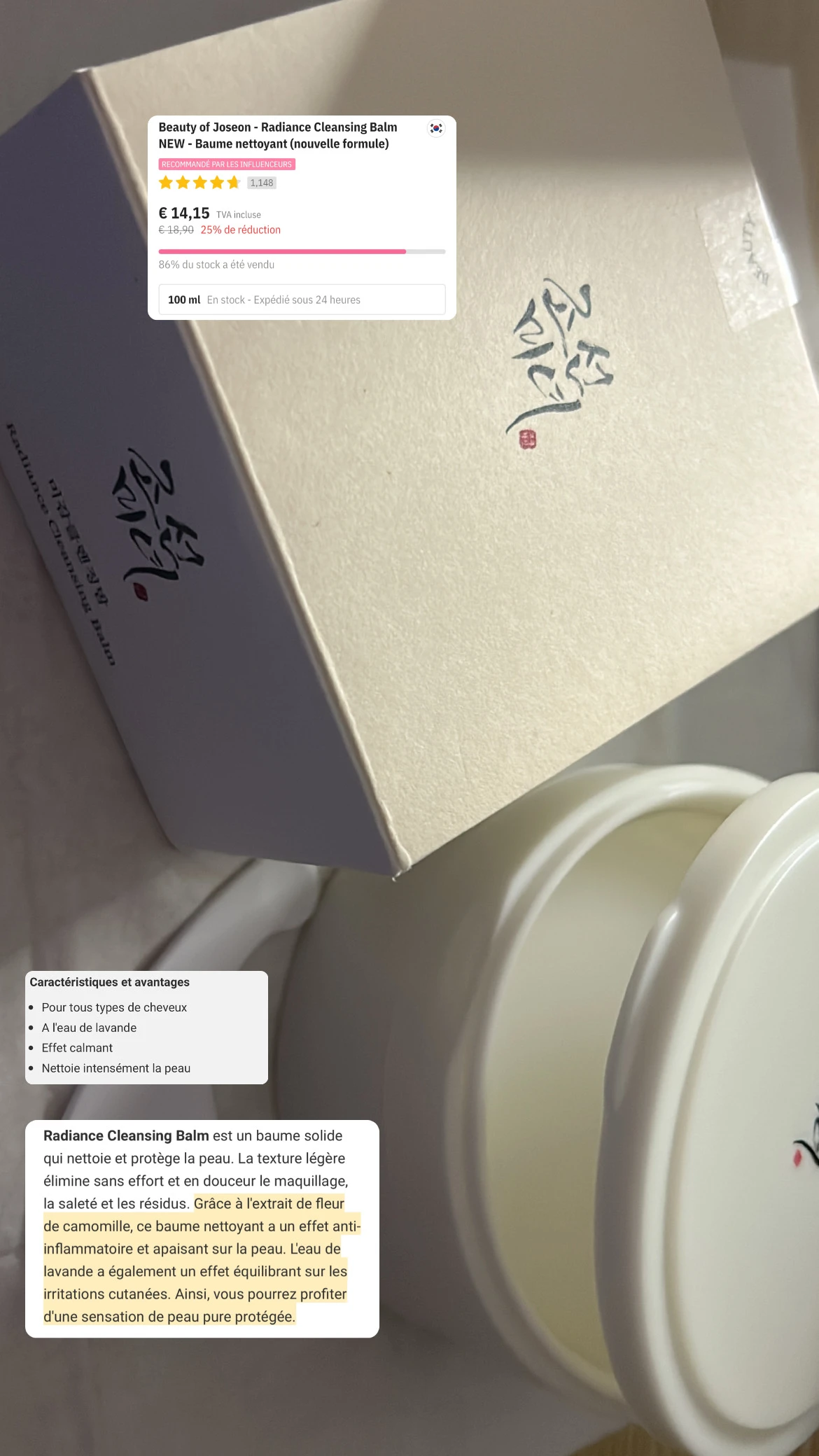 Beauty Of Joseon Radiance Cleansing Balm - review image