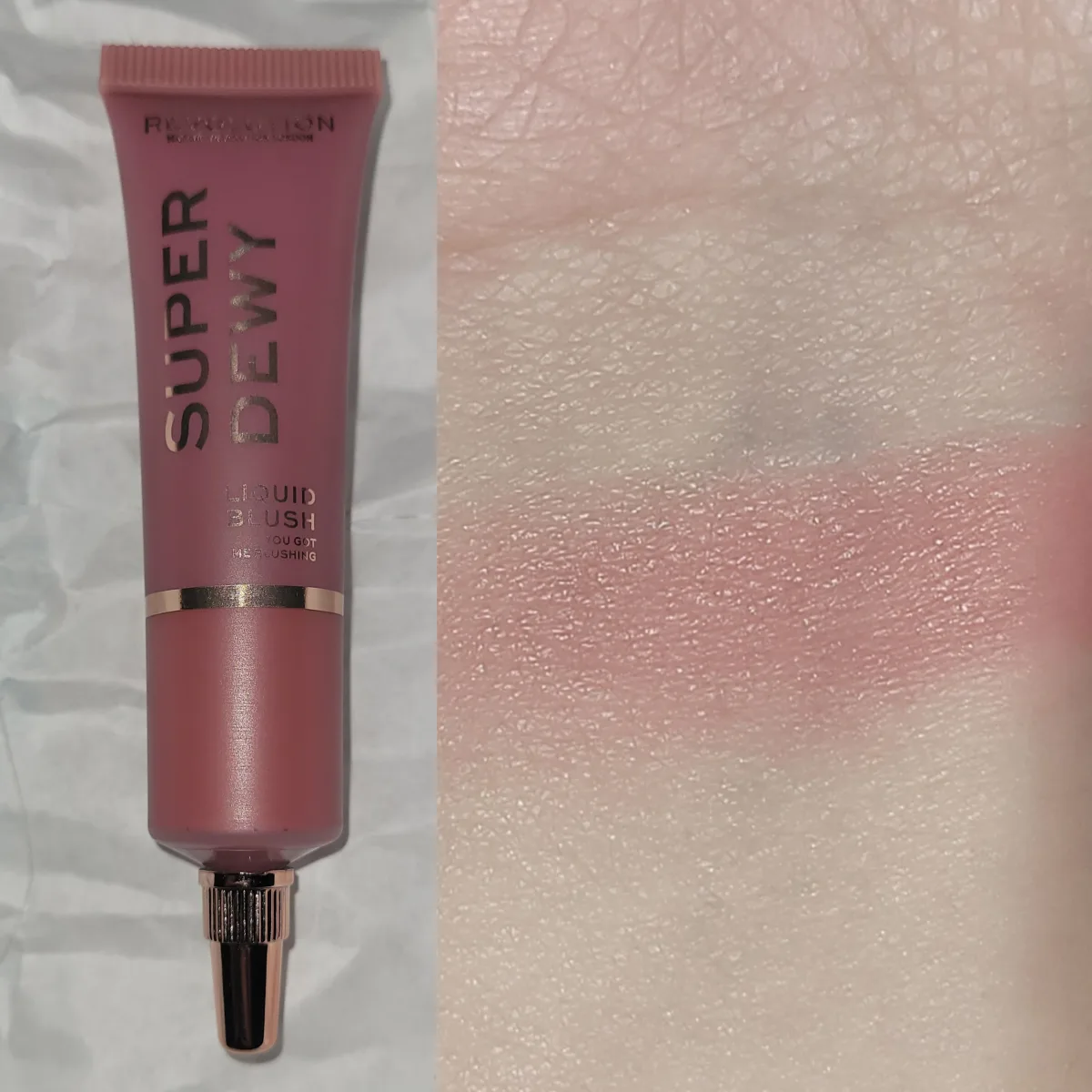 Makeup Revolution Superdewy Liquid Blush - Fortunately Flushed - review image