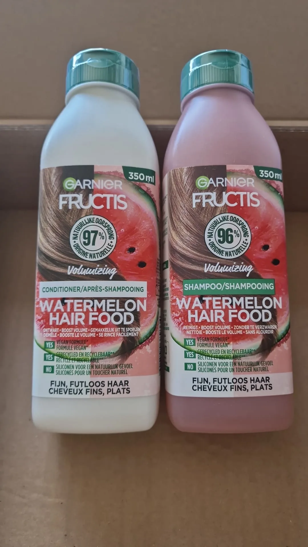 Garnier Fructis Bodifying Watermelon Hair Food Shampoo 350 ml - review image