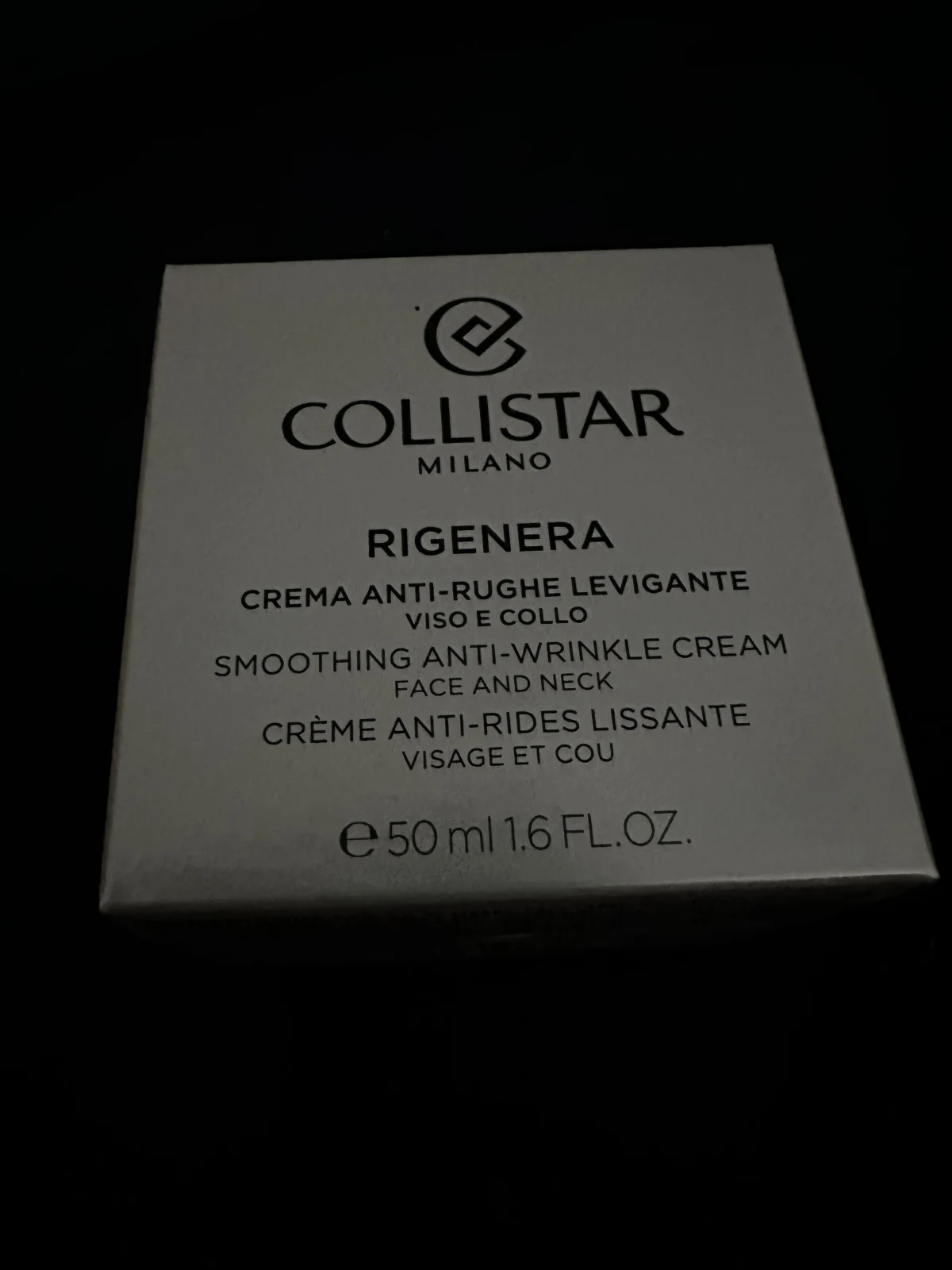 Collistar Rigenera Smoothing Anti-Wrinkle Cream - before review image