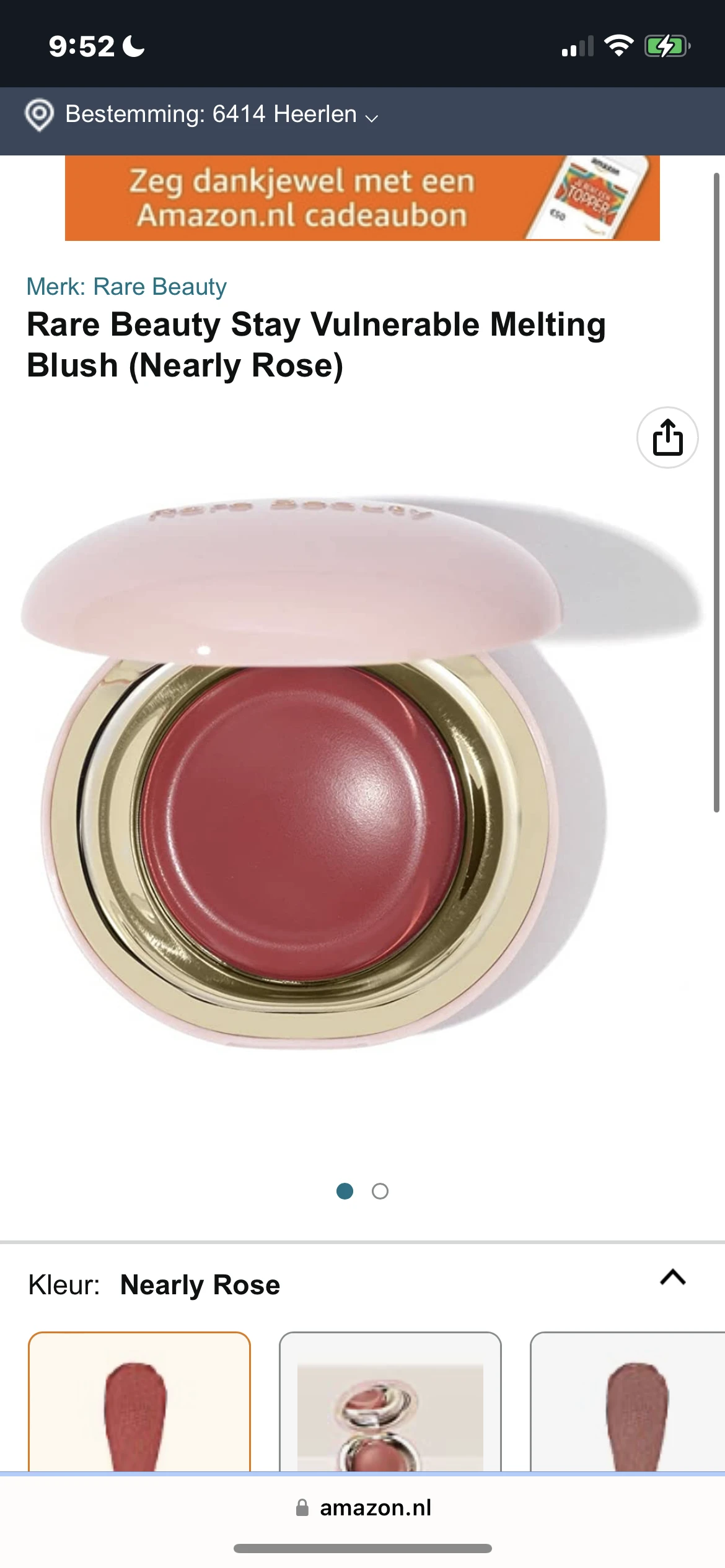 Stay Vulnerable Melting Blush No. Nearly Neutral - review image