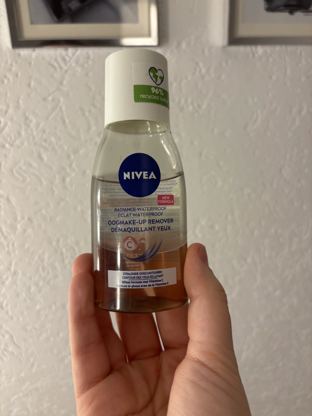 NIVEA Verzorgende Oogmake-up Remover - Geschikt voor waterproof make-up - Gezichtsreiniger Met Vitamine C - 125 ml - before review image