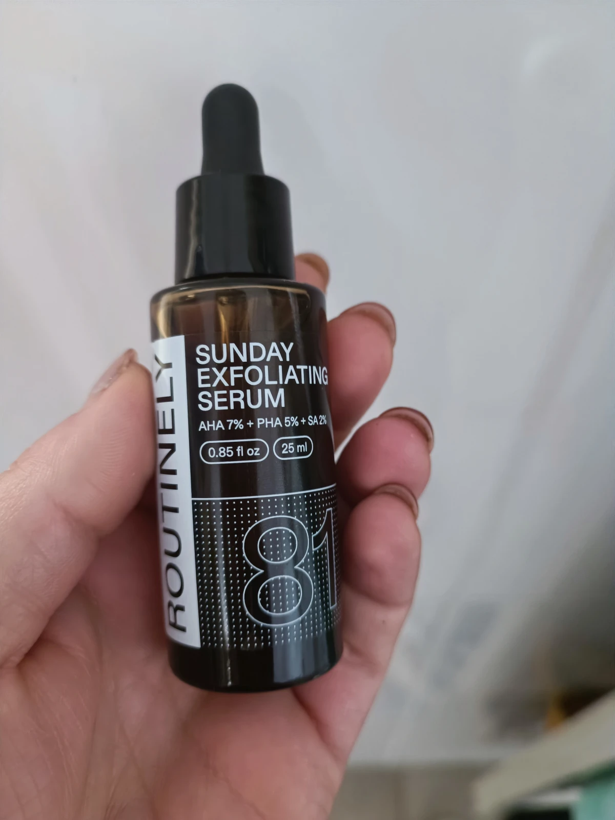 Sunday exfoliating serum - review image