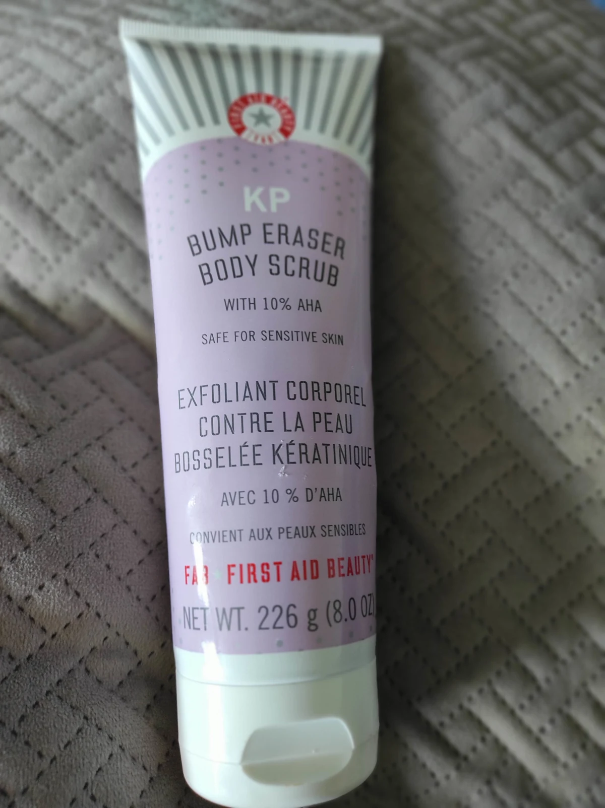 First Aid Beauty Body Bundle KP Bump Eraser Body Scrub with 10% AHA 226ml and KP Smoothing Body Lotion with 10% AHA 170g - review image