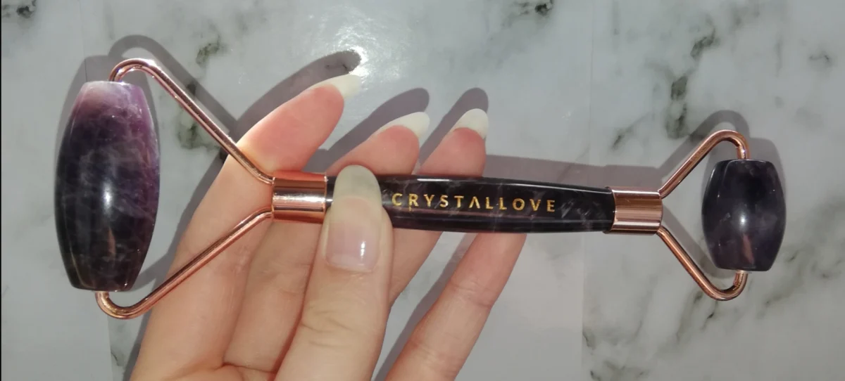 Crystallove Amethyst Gezichtsroller Verzorgingsaccessoire - review image