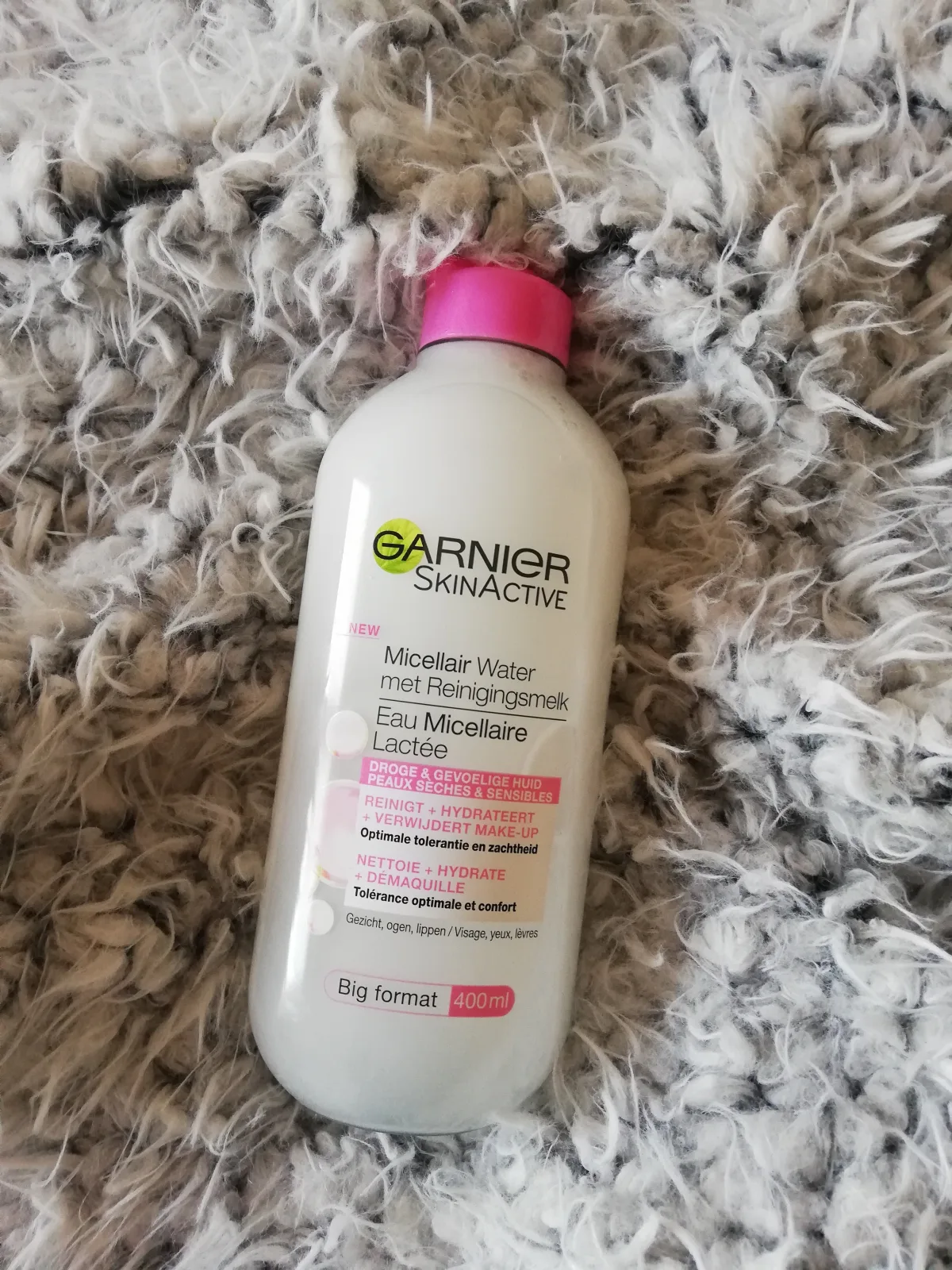 Garnier SkinActive Micellair Water met Reinigingsmelk Droge & Gevoelige huid - 3 x 400ml - Micellair Water Voordeelverpakking - review image