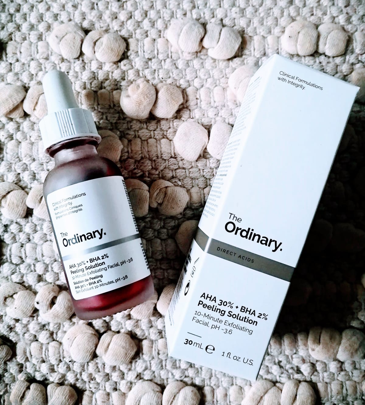 The Ordinary Even skin tone AHA 30% + BHA 2% Peeling Solution - review image