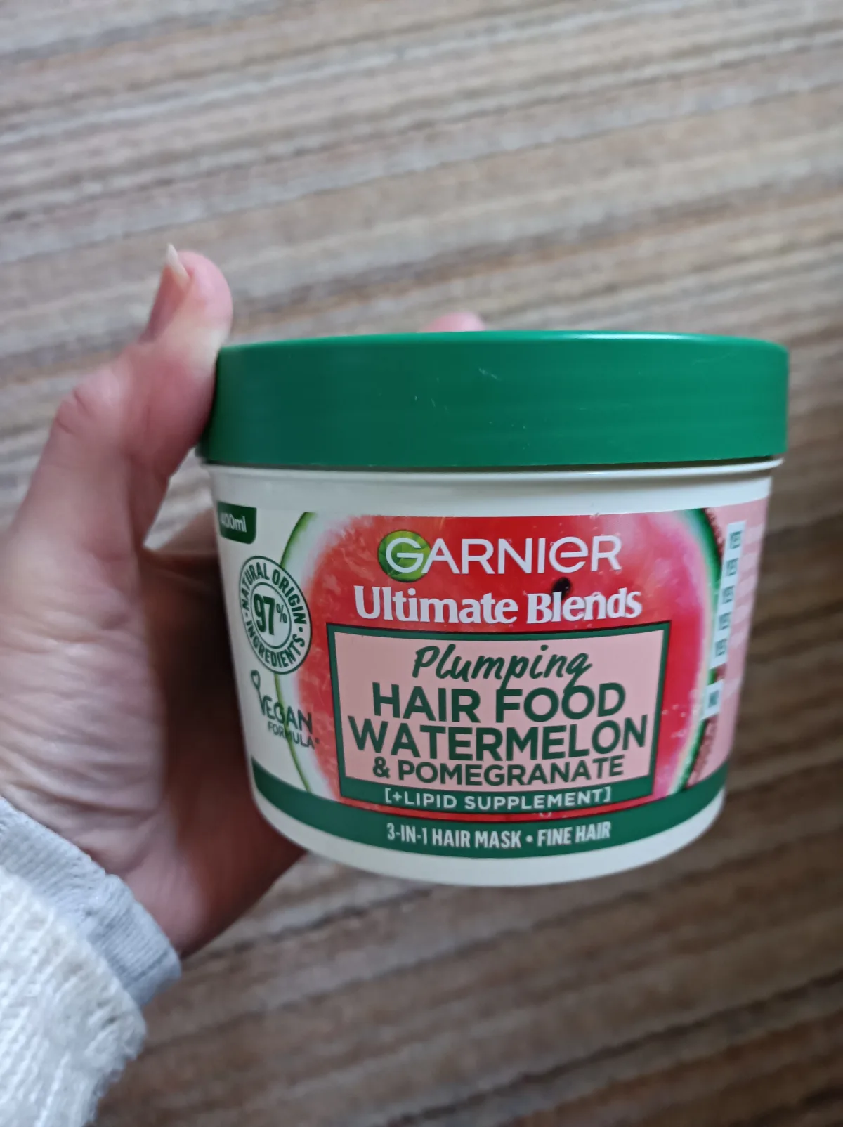 Revitaliserend Masker Garnier Fructis Hair Food Watermeloen (350 ml) - review image