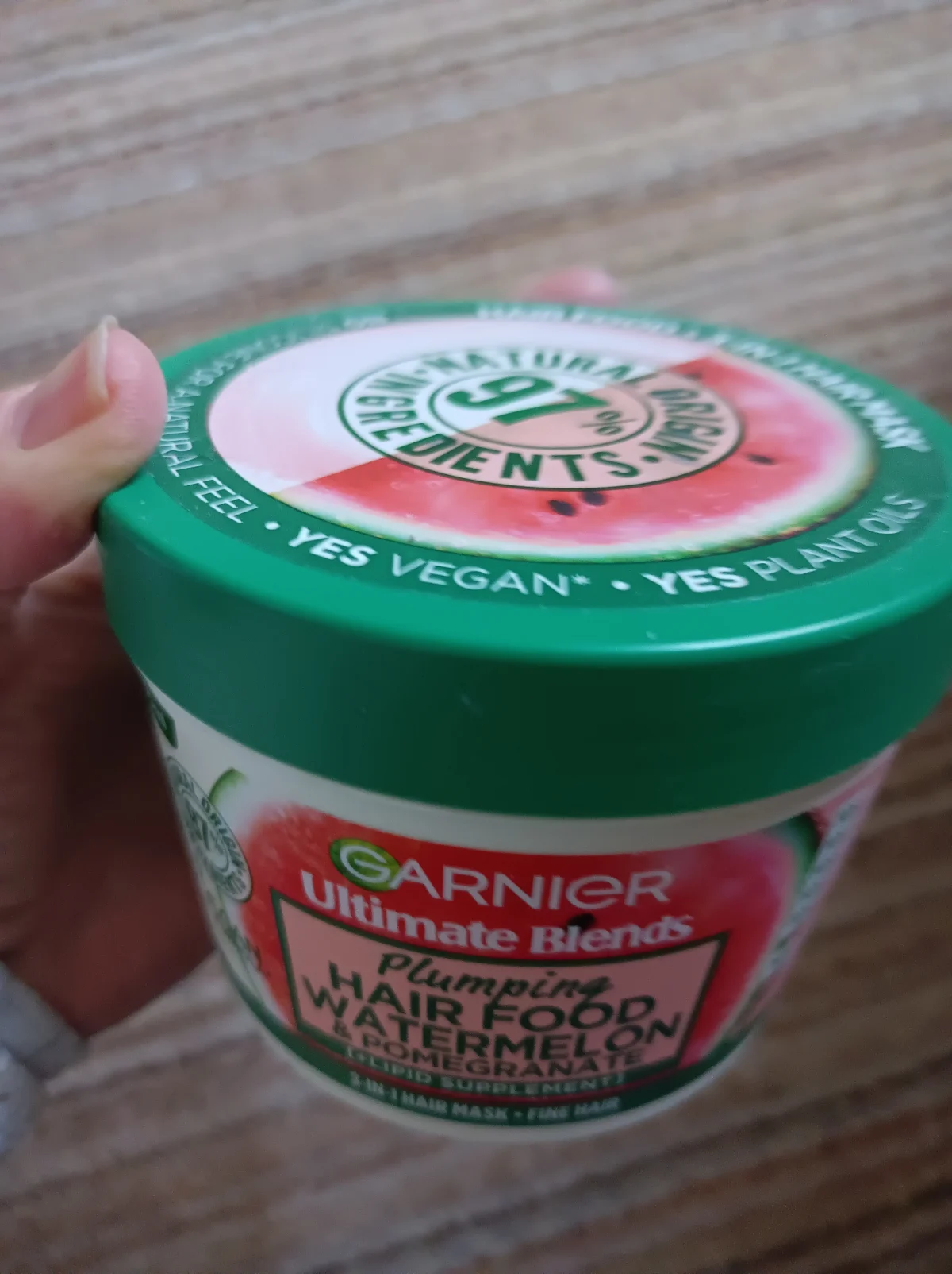 Revitaliserend Masker Garnier Fructis Hair Food Watermeloen (350 ml) - before review image