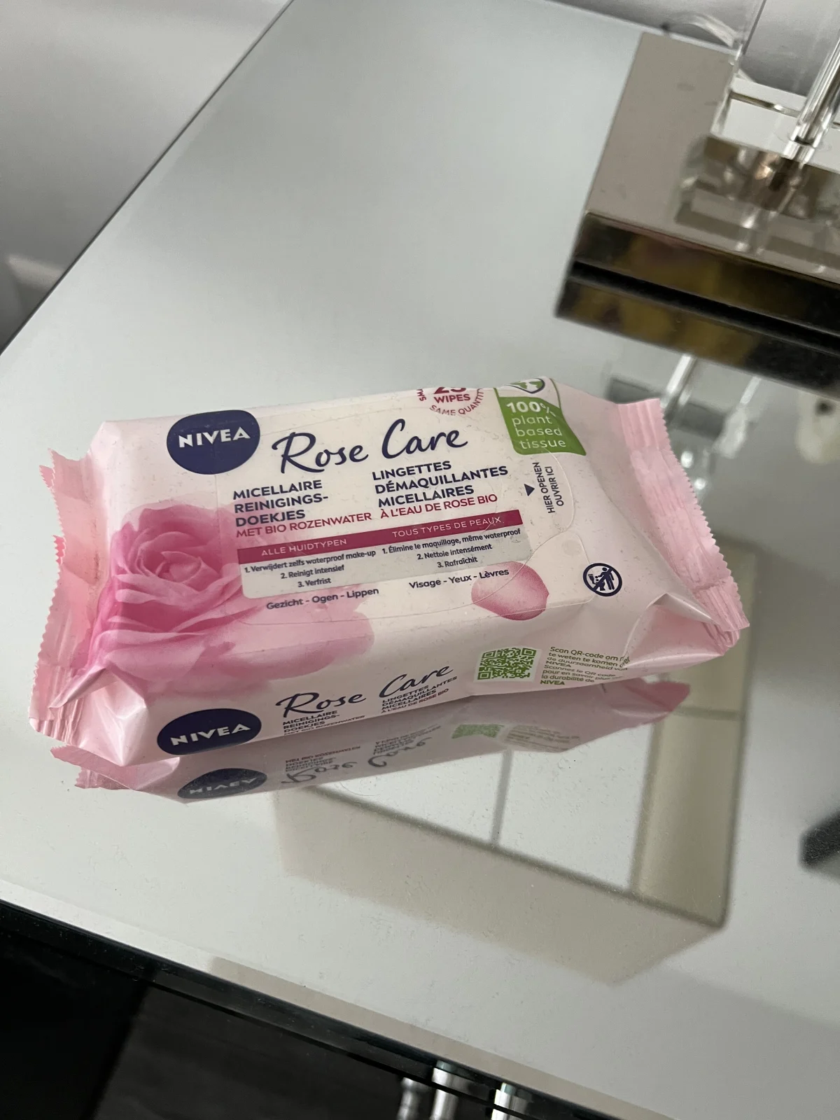 Rose Water Reinigingsdoekjes - before review image