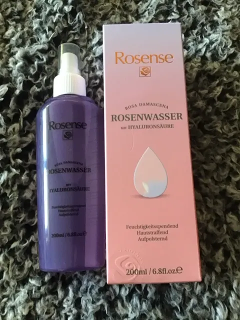 Rosenwasser Rose Water Spray with Hyaluronic Acid - Moisturising Facial Toner Spray for Facial Cleansing - review image