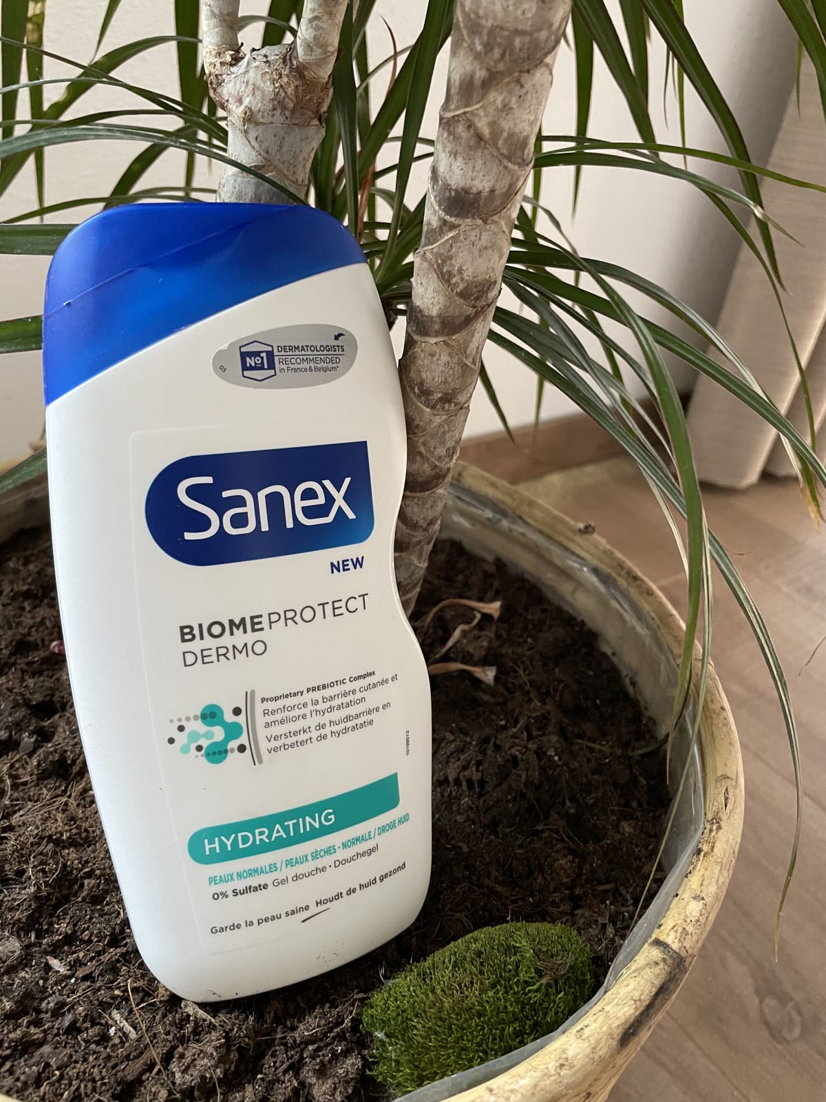 Batch van 6 SANEX BiomeProtect Dermo Hydraterende Douchegel - 450 ml - review image