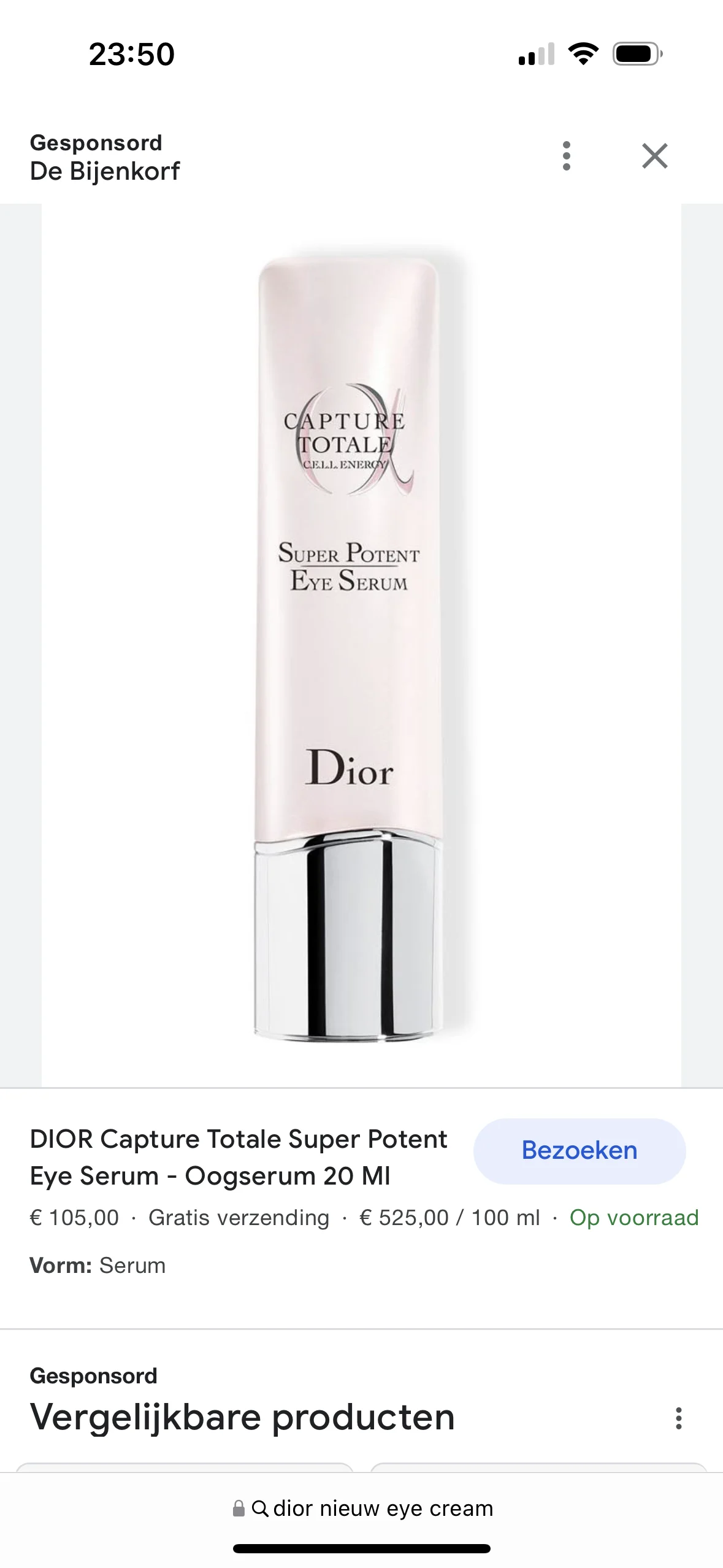 DIOR Capture Totale Super Potent Eye Serum - review image