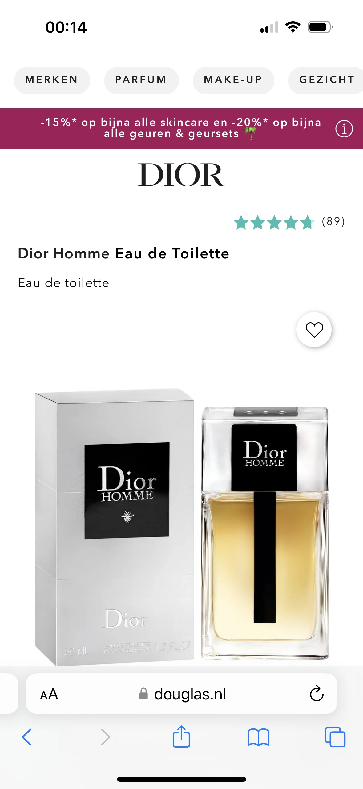 Dior Loriginal Dior - Dior Homme L’original  - 50 ML - review image