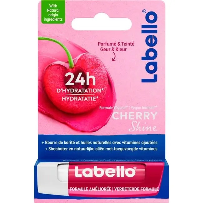 Labello - Cherry Shine Caring Lip Balm 4,8 g - 4.8g - before review image